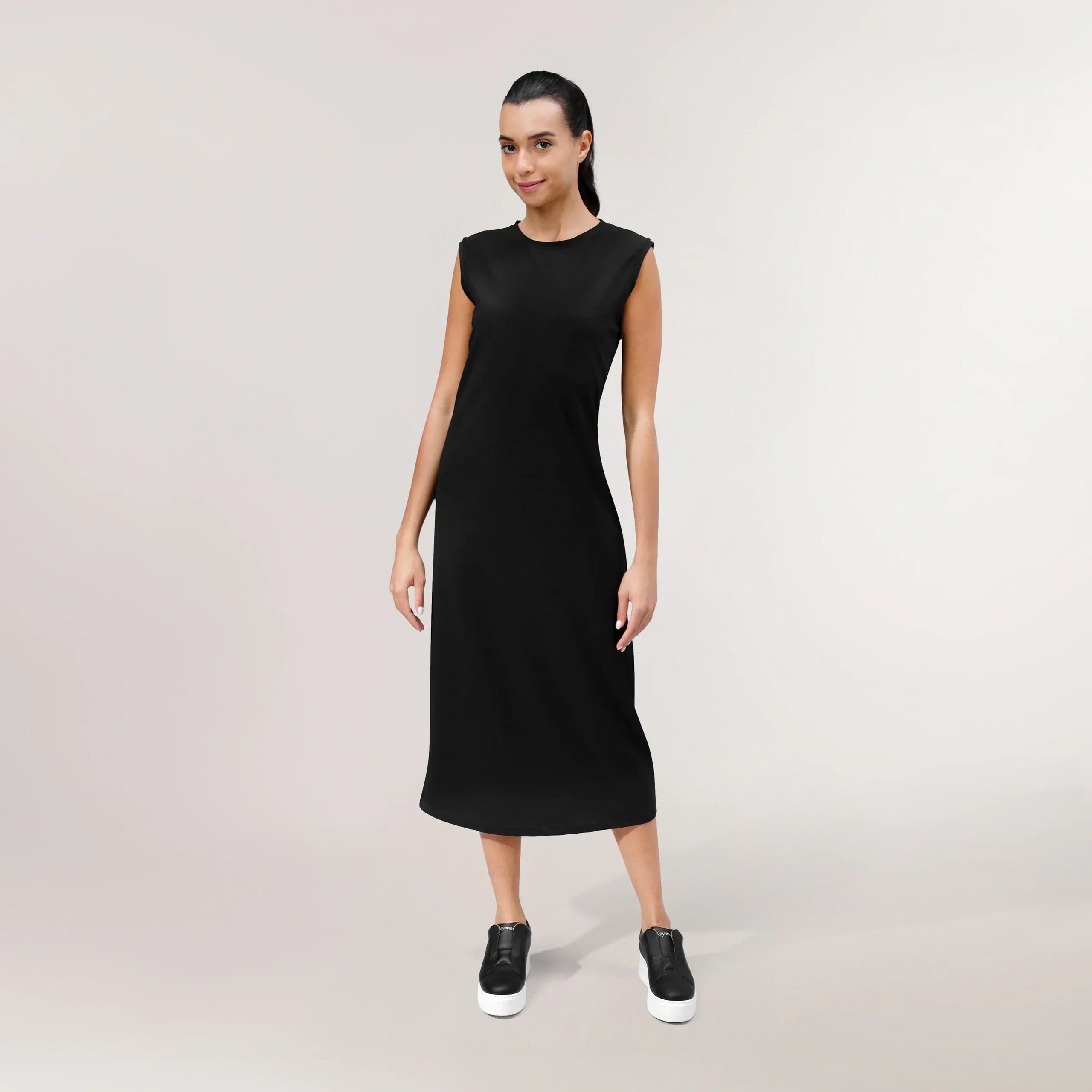 Sleeveless Dress - SEASONAL BLACK