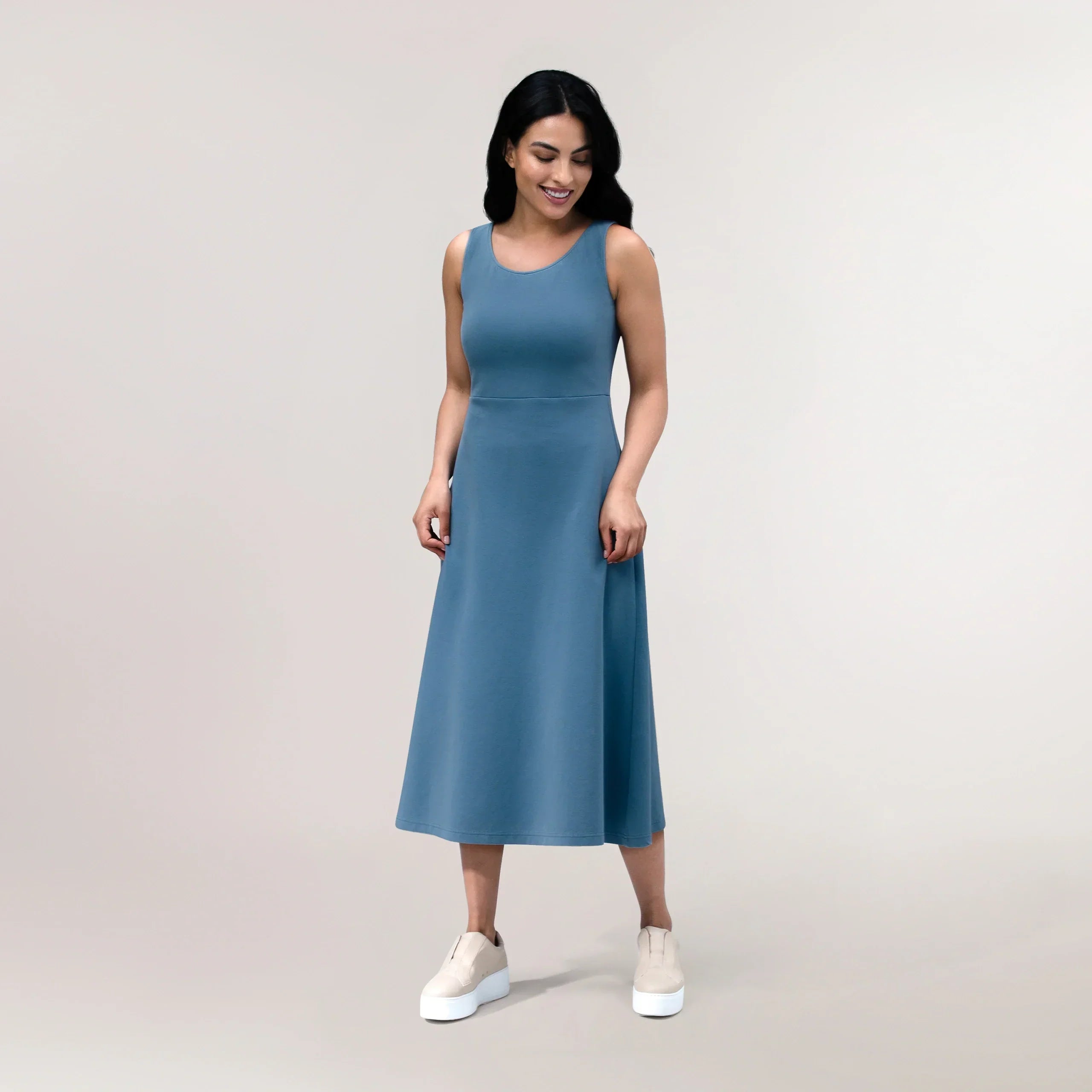 Walkabout Jersey Dress - CORE BLUE