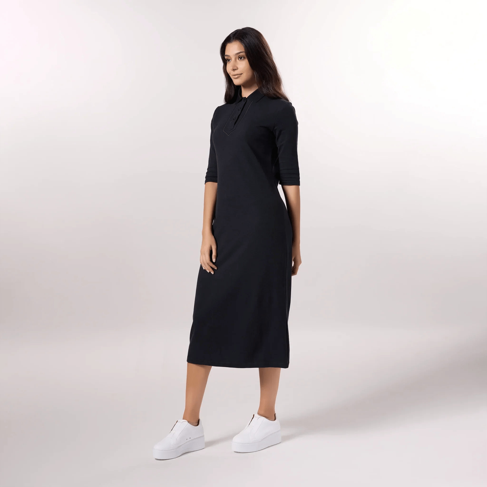 Polo Dress - SEASONAL BLACK