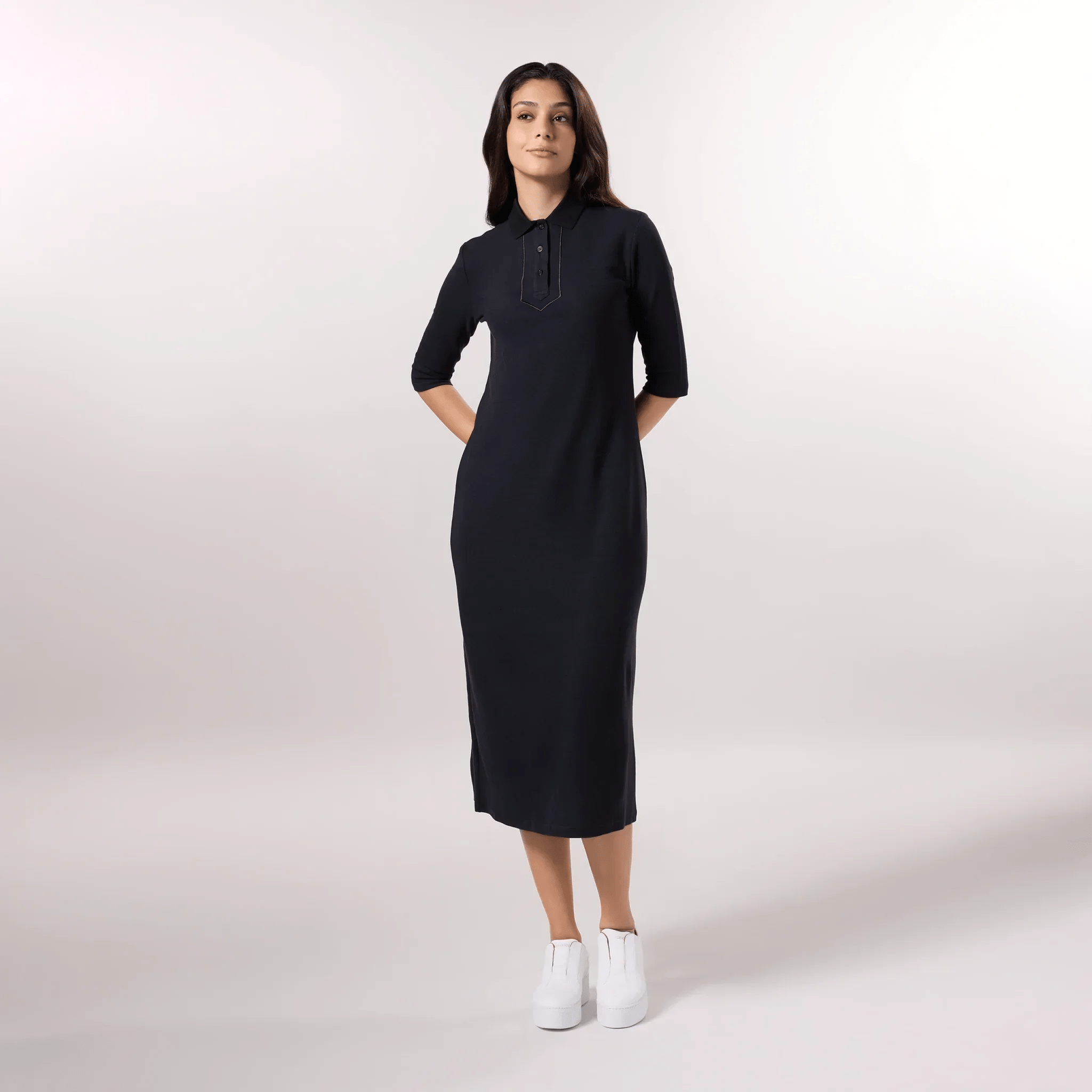 Polo Dress - SEASONAL BLACK