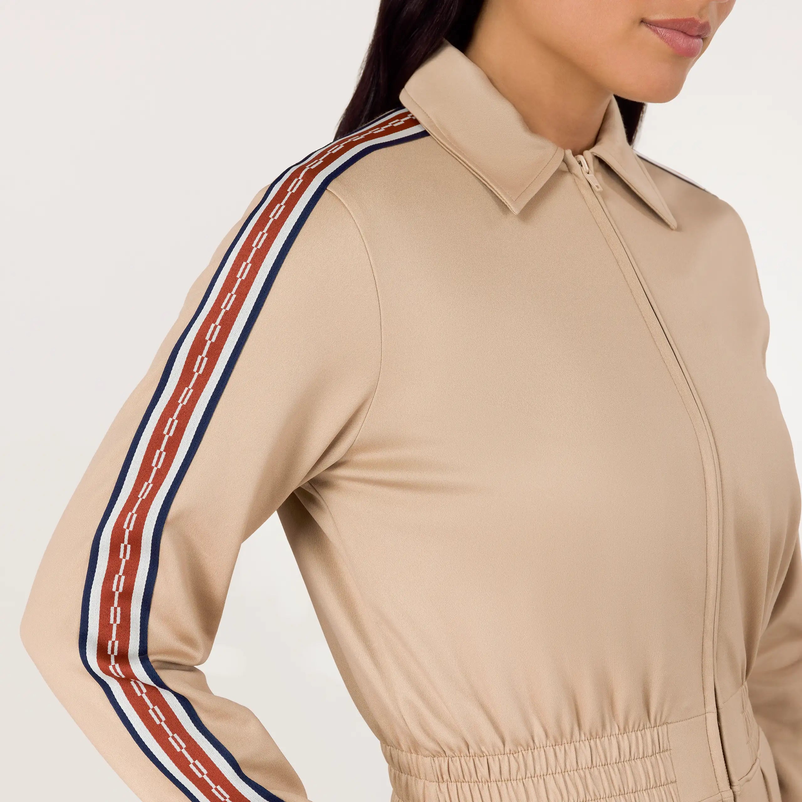 Kayanee Track Jumpsuit - SEASONAL SAND