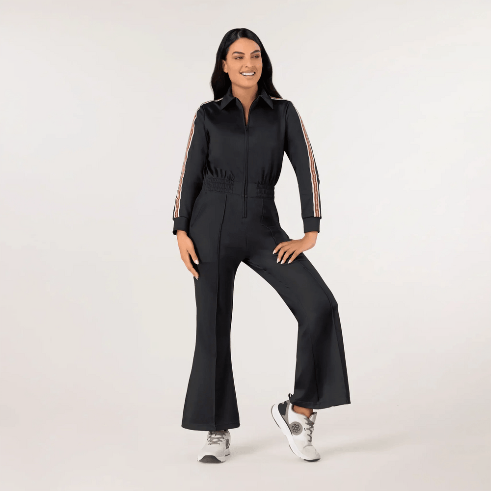 Kayanee Track Jumpsuit - SEASONAL BLACK