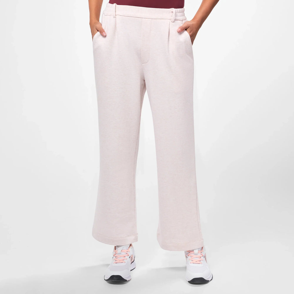 Flare Track Pants - SEASONAL WHITE MELANGE