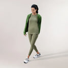 Dark musk green hoodie with front pocket and hood - هودي باللون الأخضر الداكن مع جيب أمامي وغطاء للرأس