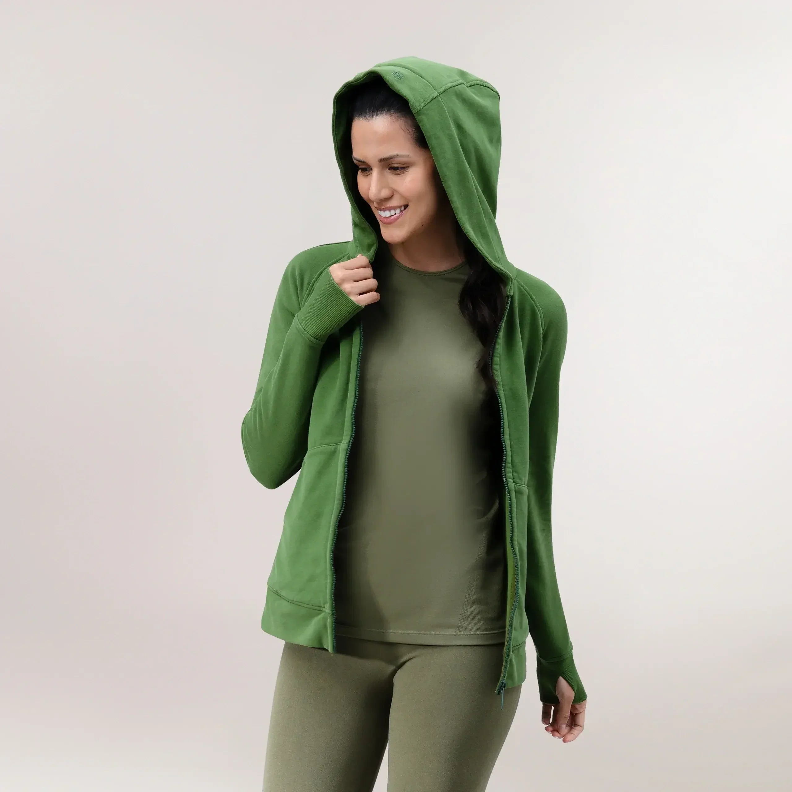 Good To Go Hoodie - CORE DARK MUSK GREEN