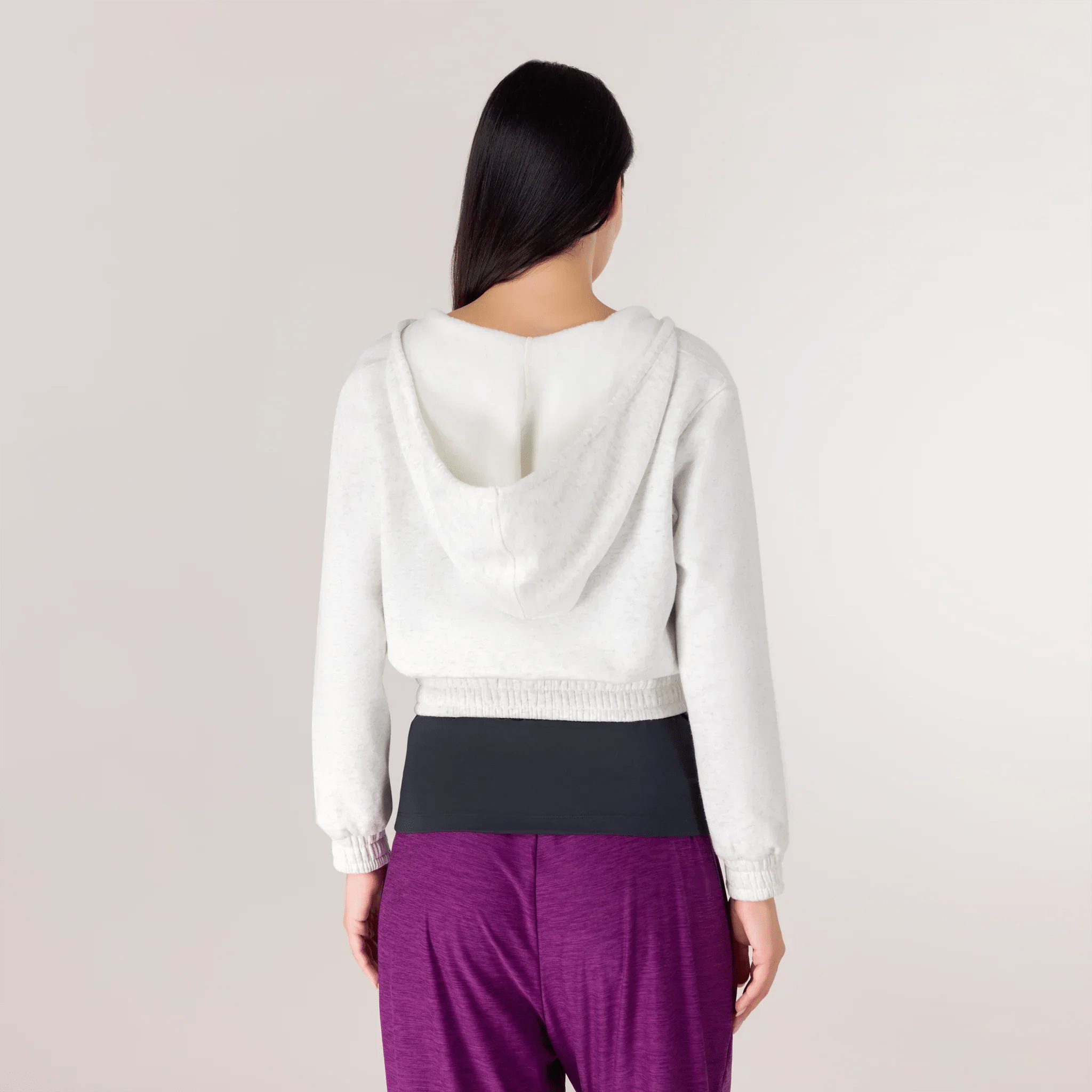 Flashback Wrap Top - KDF HEATHER GREY