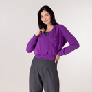 Flashback Wrap Top - KDF PURPLE