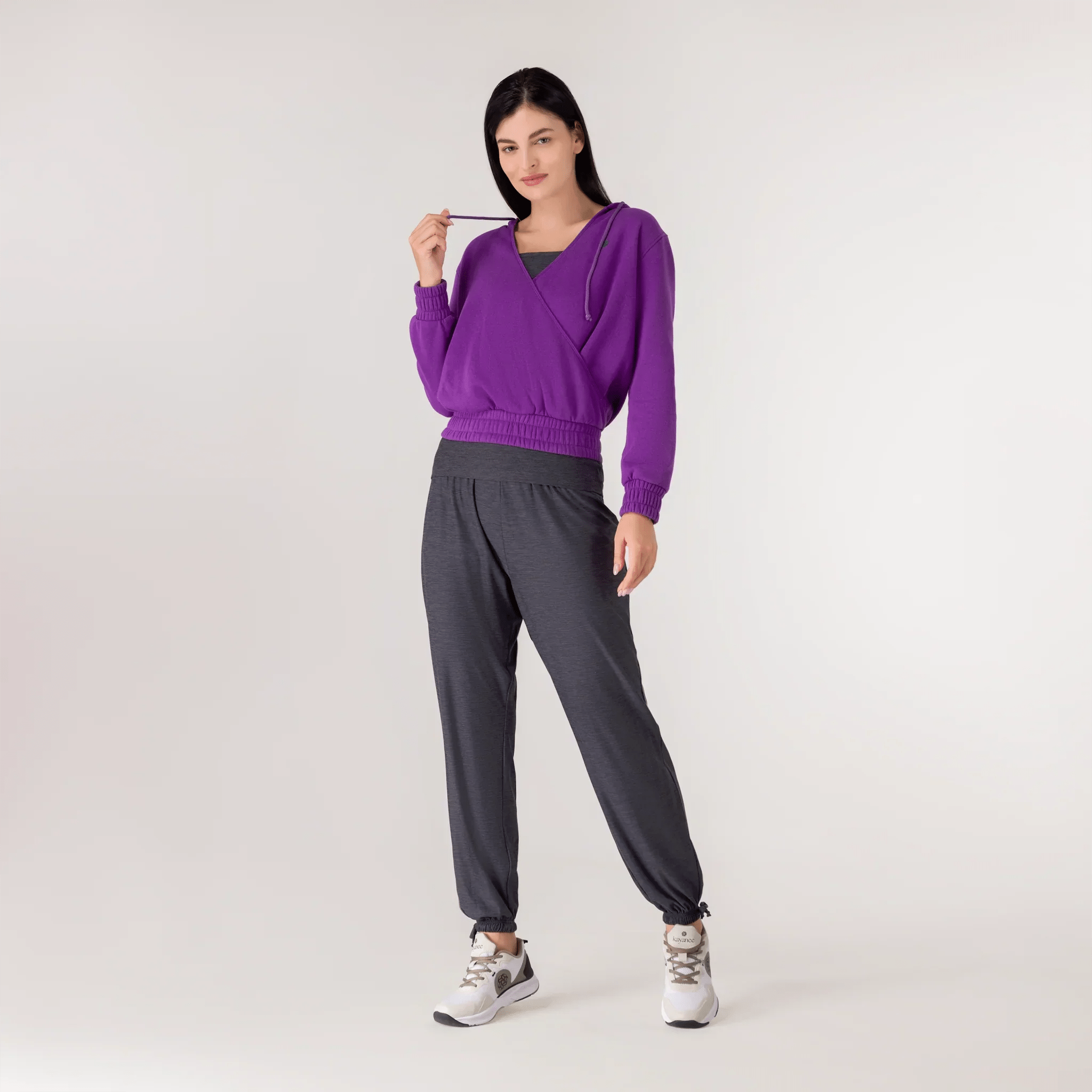 Flashback Wrap Top - KDF PURPLE