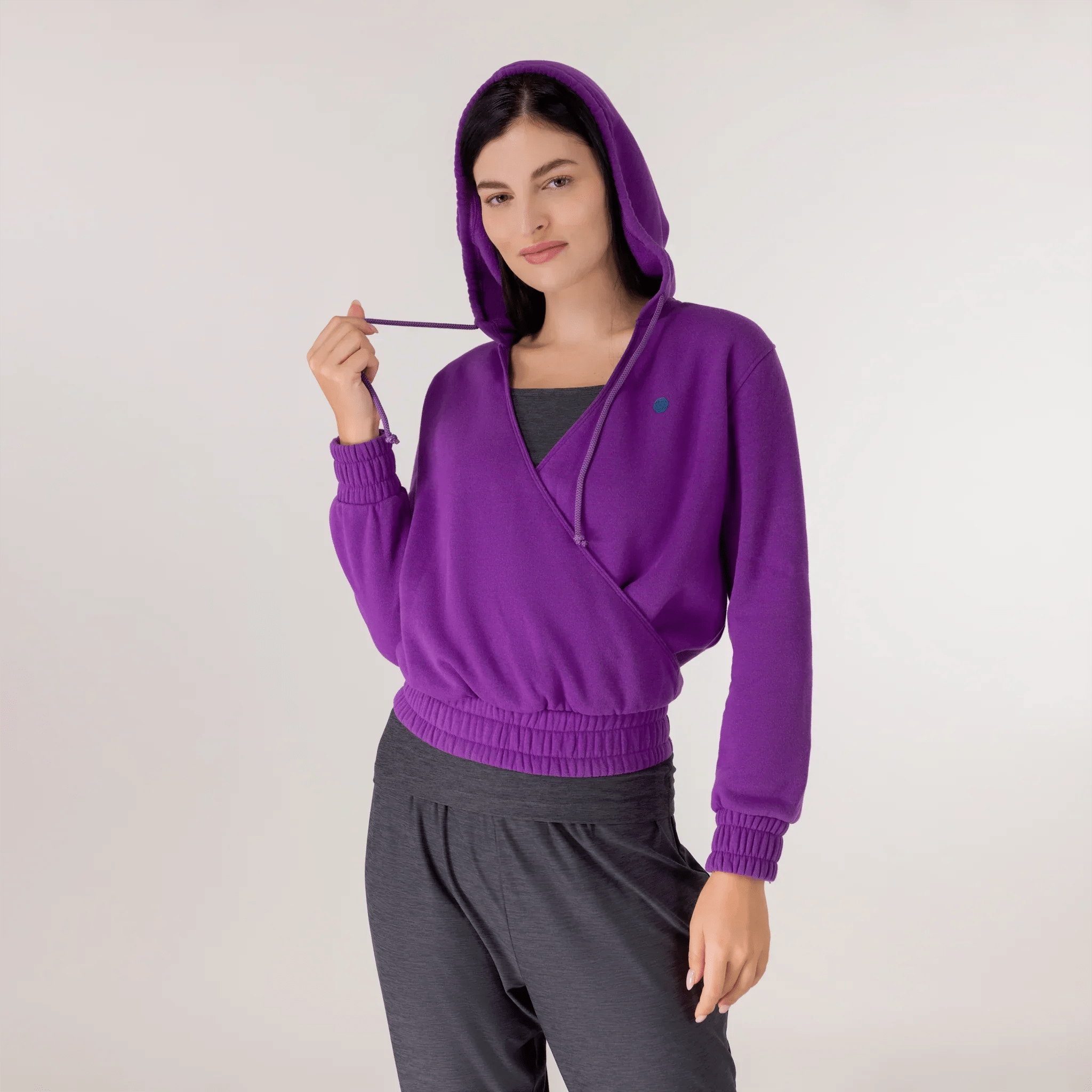 Flashback Wrap Top - KDF PURPLE