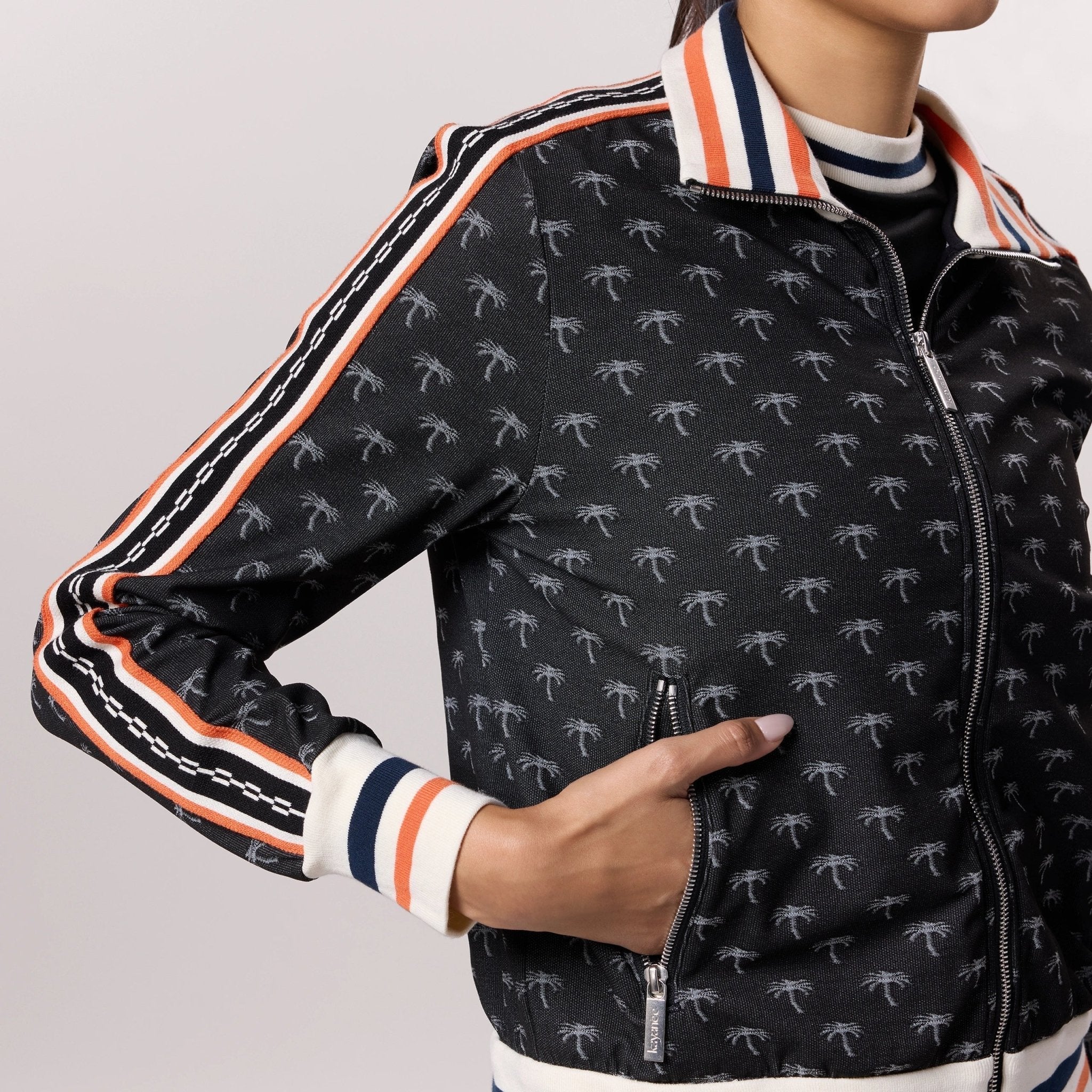 Jacquard Bomber Jacket - SEASONAL PRINT