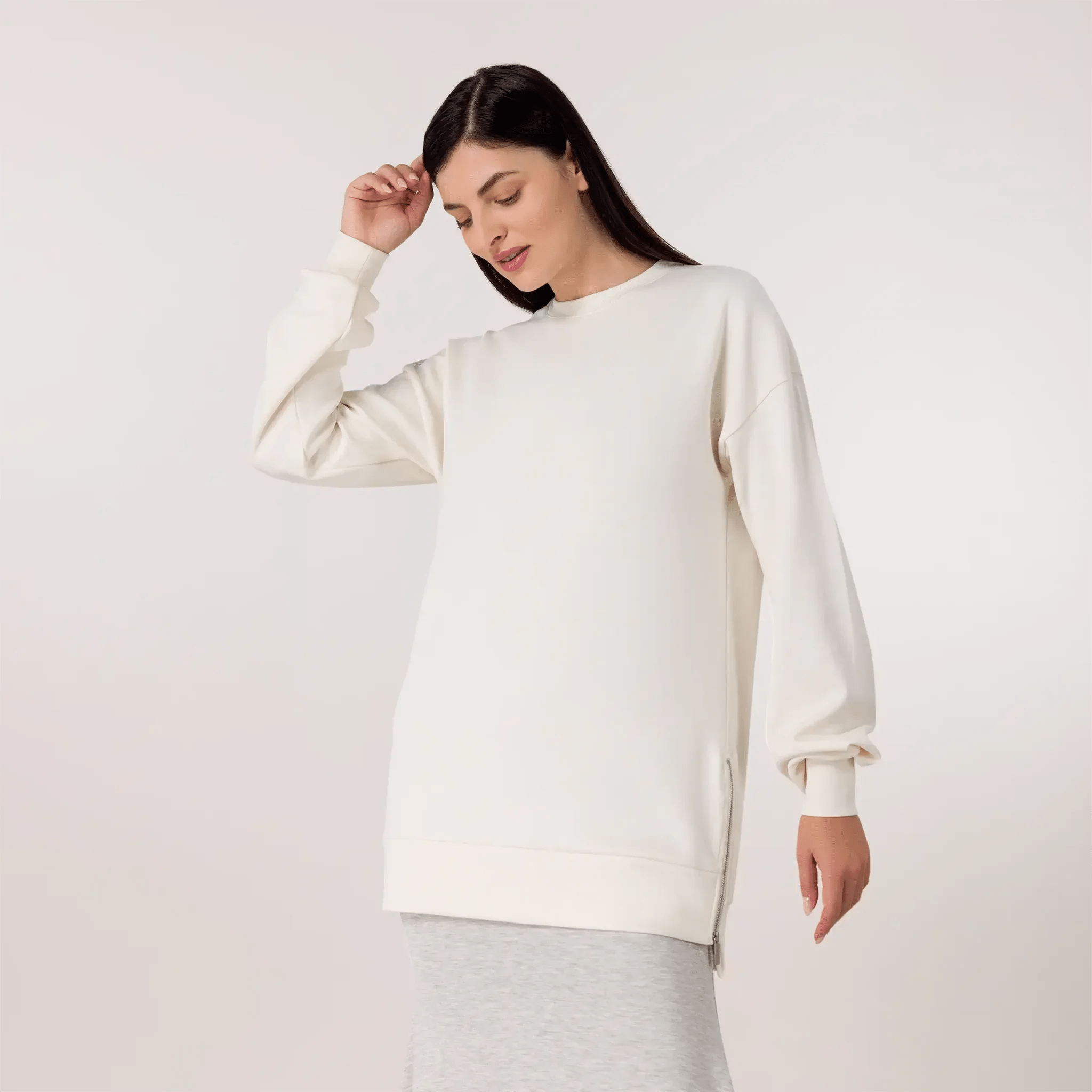 Soft Pullover Tunic - SEASONAL BEIGE