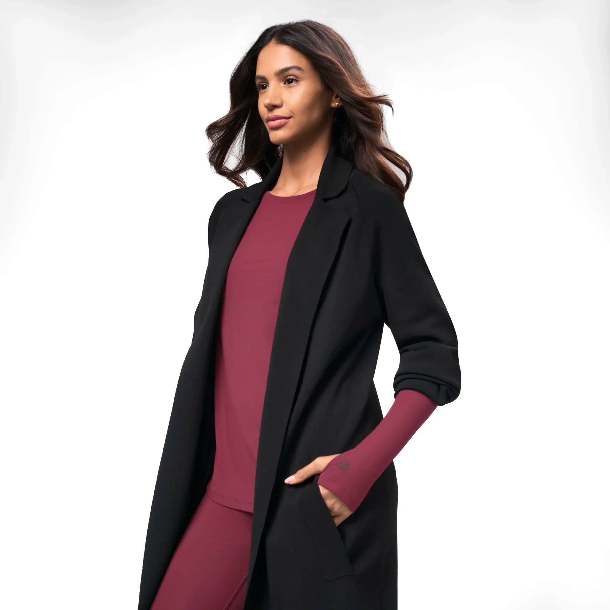 Full-Length Knitted Coat - SEASONAL BLACK