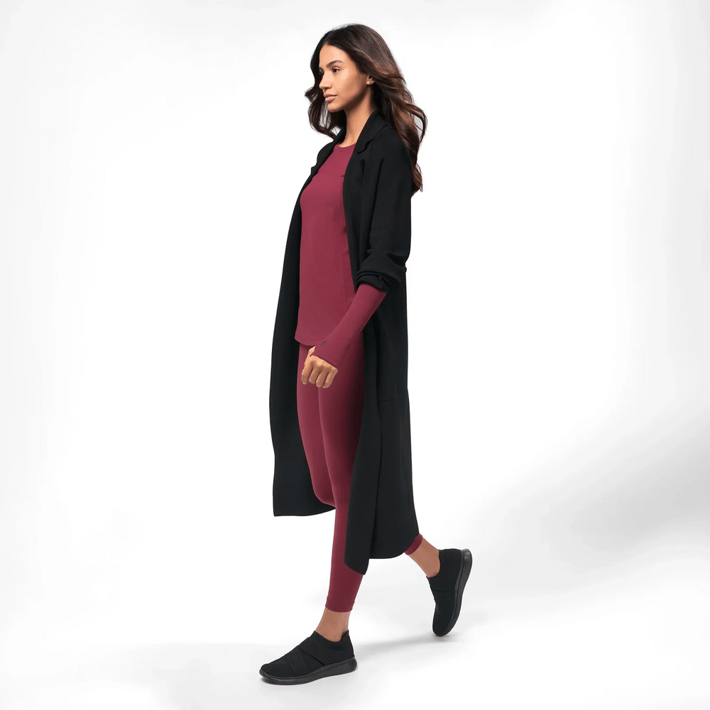 Full-Length Knitted Coat - SEASONAL BLACK
