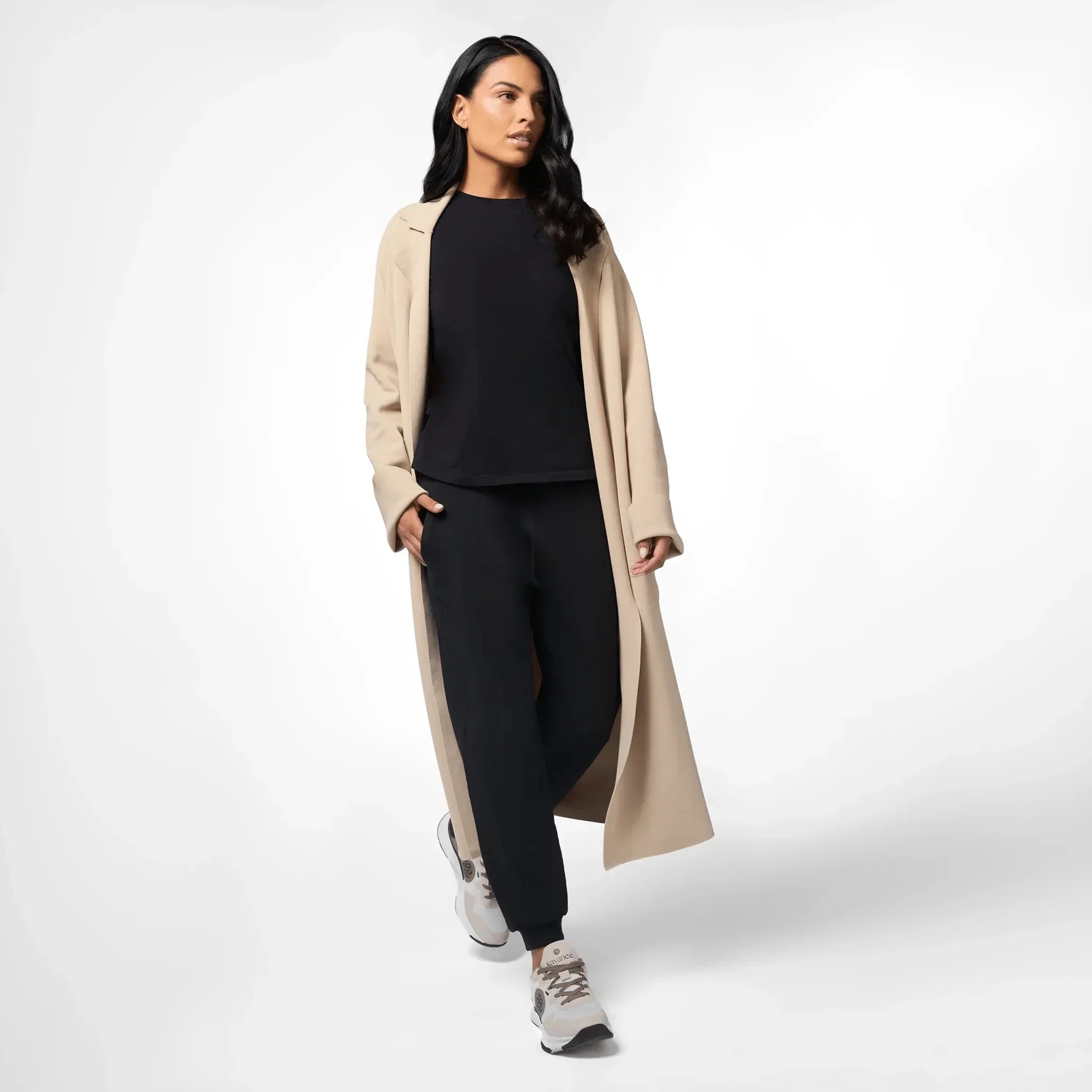 Full-Length Knitted Coat - SEASONAL STONE