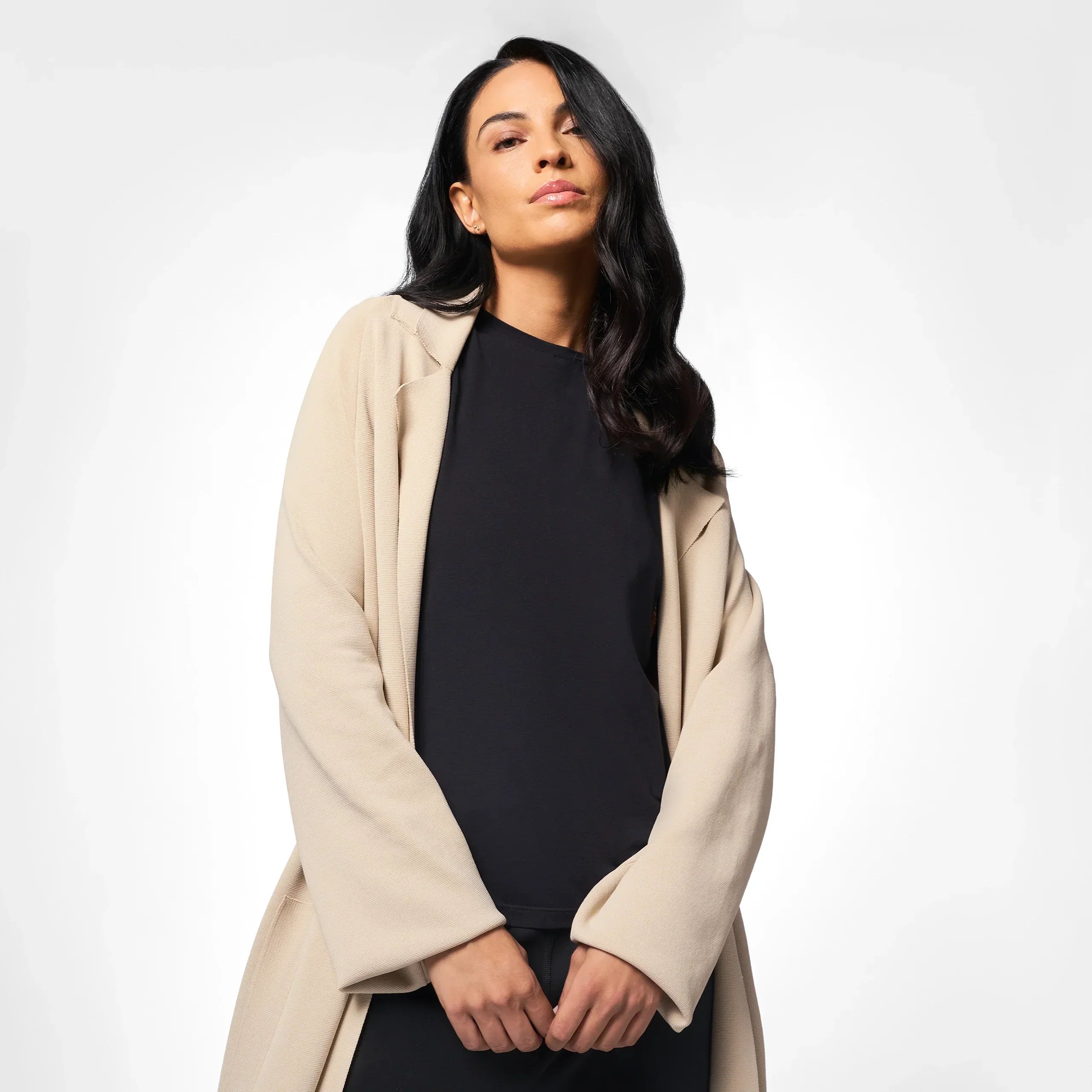 Full-Length Knitted Coat - SEASONAL STONE