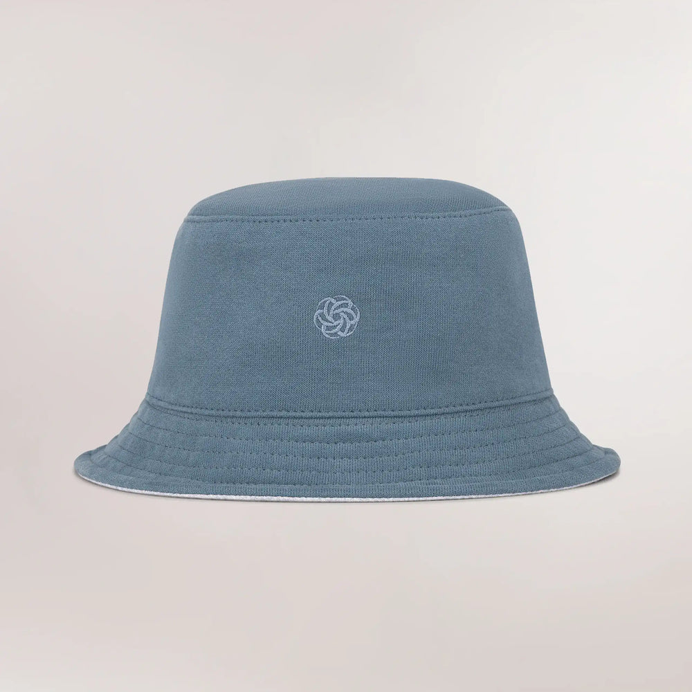 Core blue bucket hat printed with Kayanee's logo - قبعة باكيت باللون الأزرق مع شعار كياني