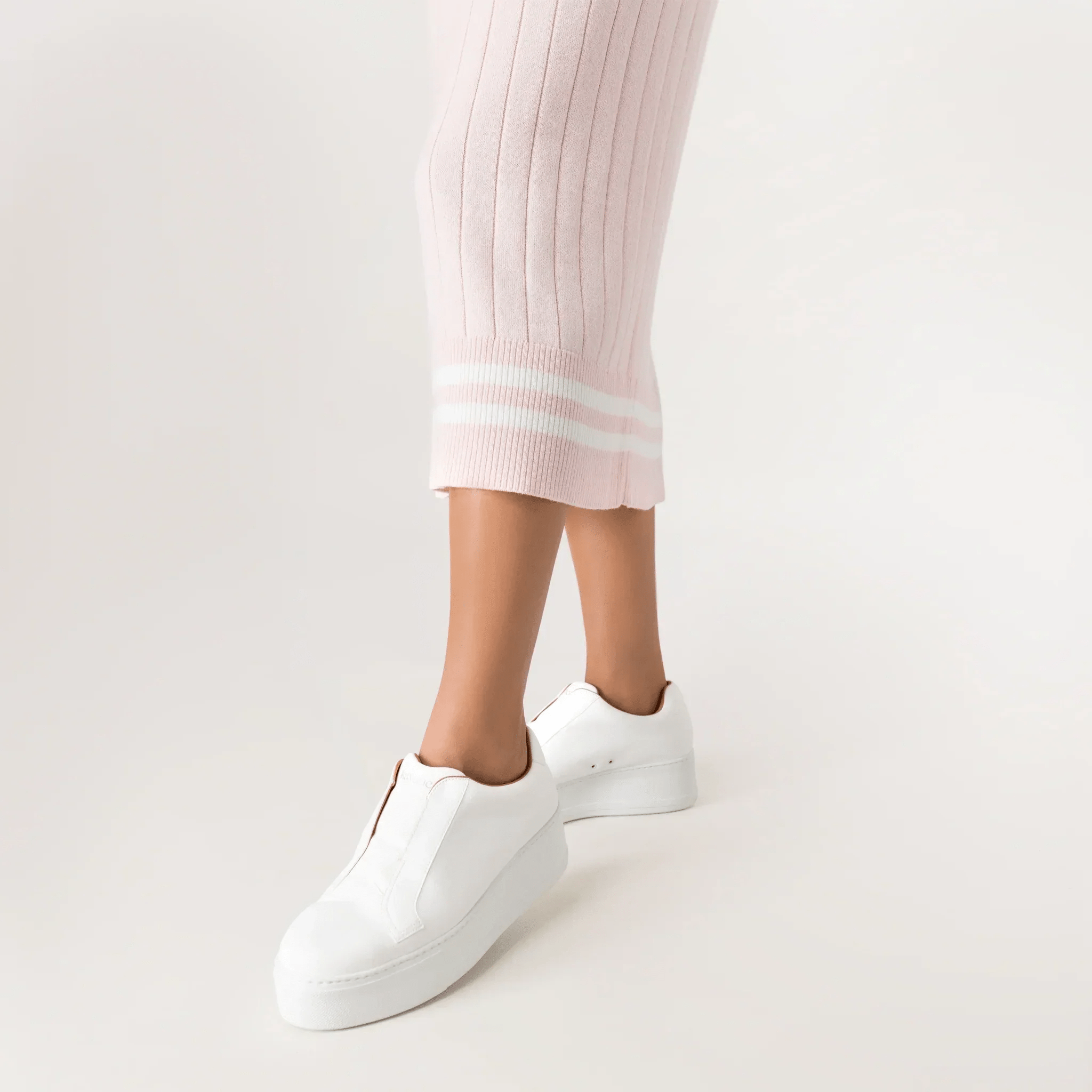 Cable Cashmere Dress - SEASONAL PINK