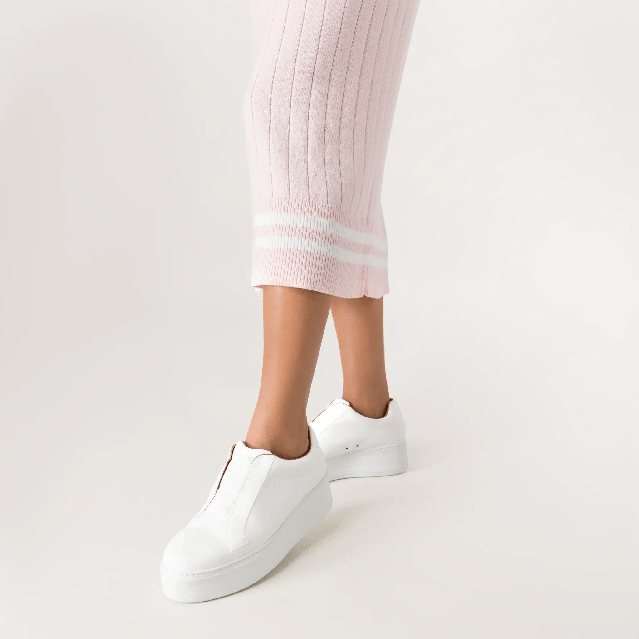 Cable Cashmere Dress - SEASONAL PINK