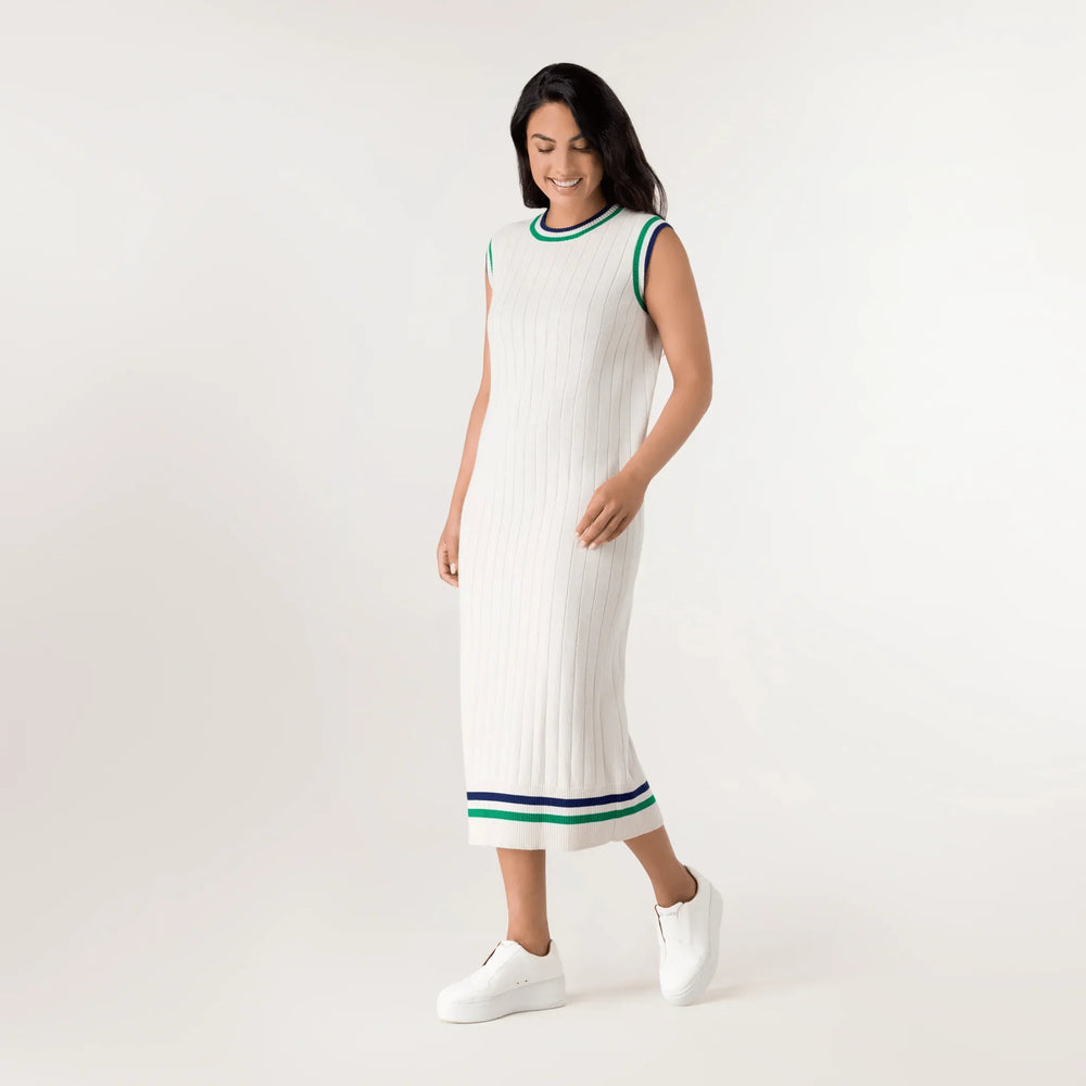 Cable Cashmere Dress - SEASONAL IVORY