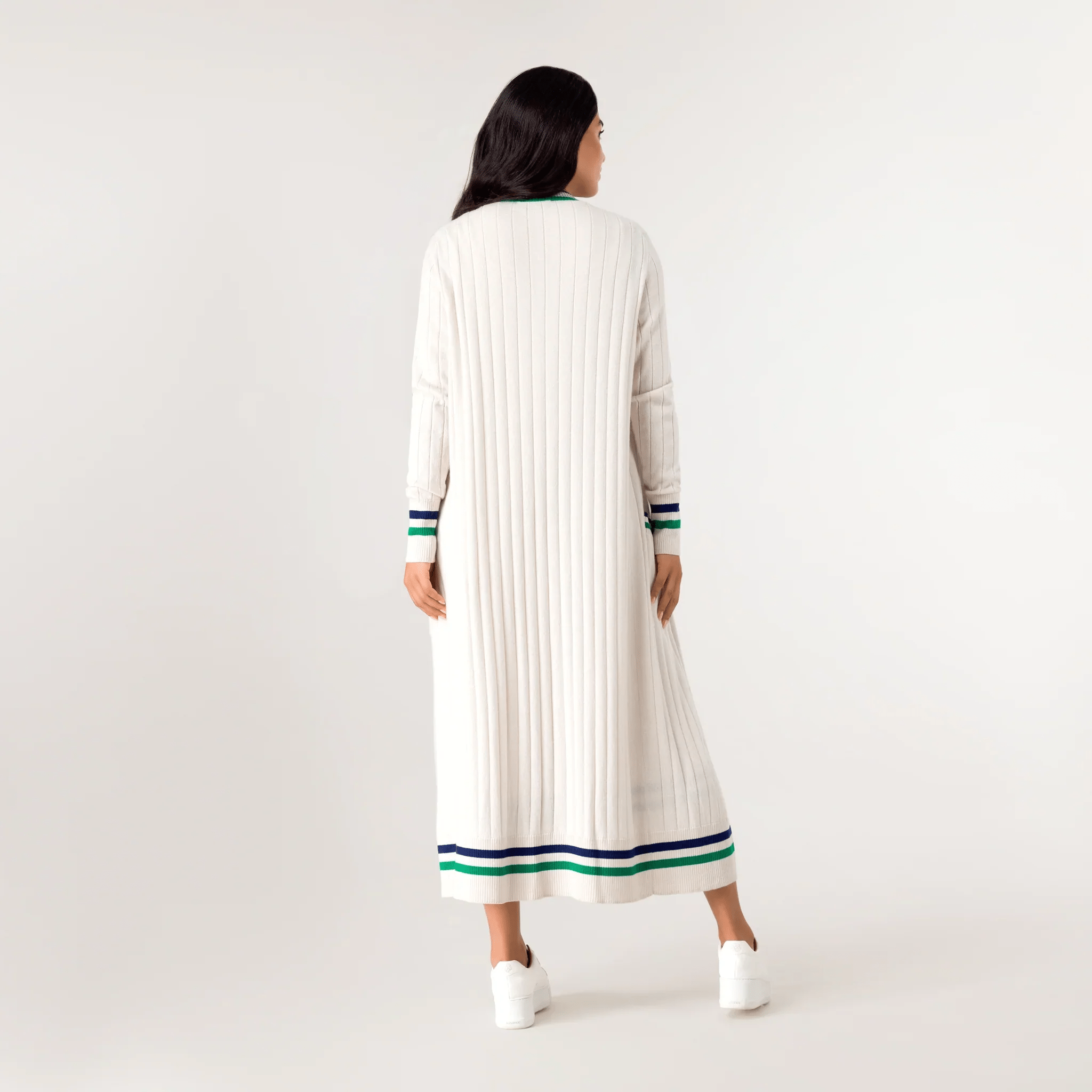 Cashmere Longline Cardigan - SEASONAL IVORY