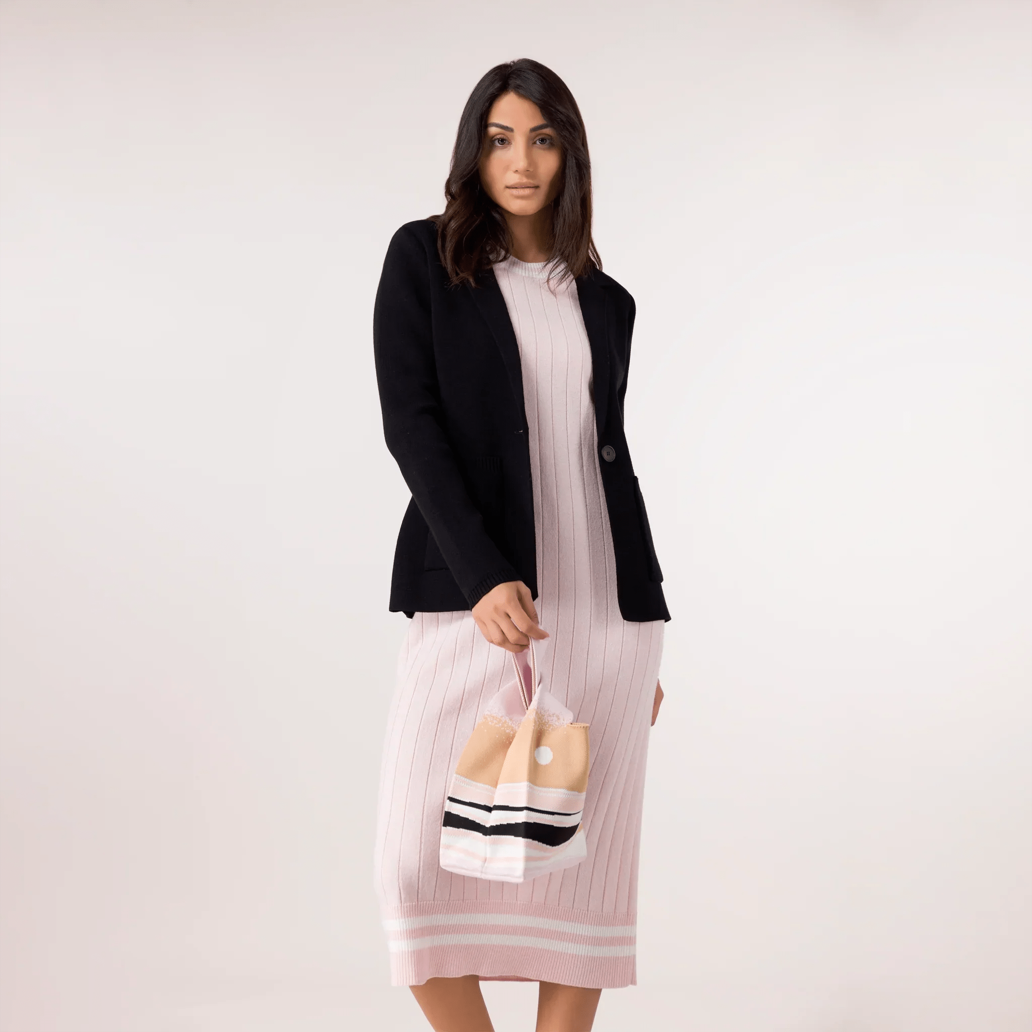 Knitted Blazer - SEASONAL BLACK