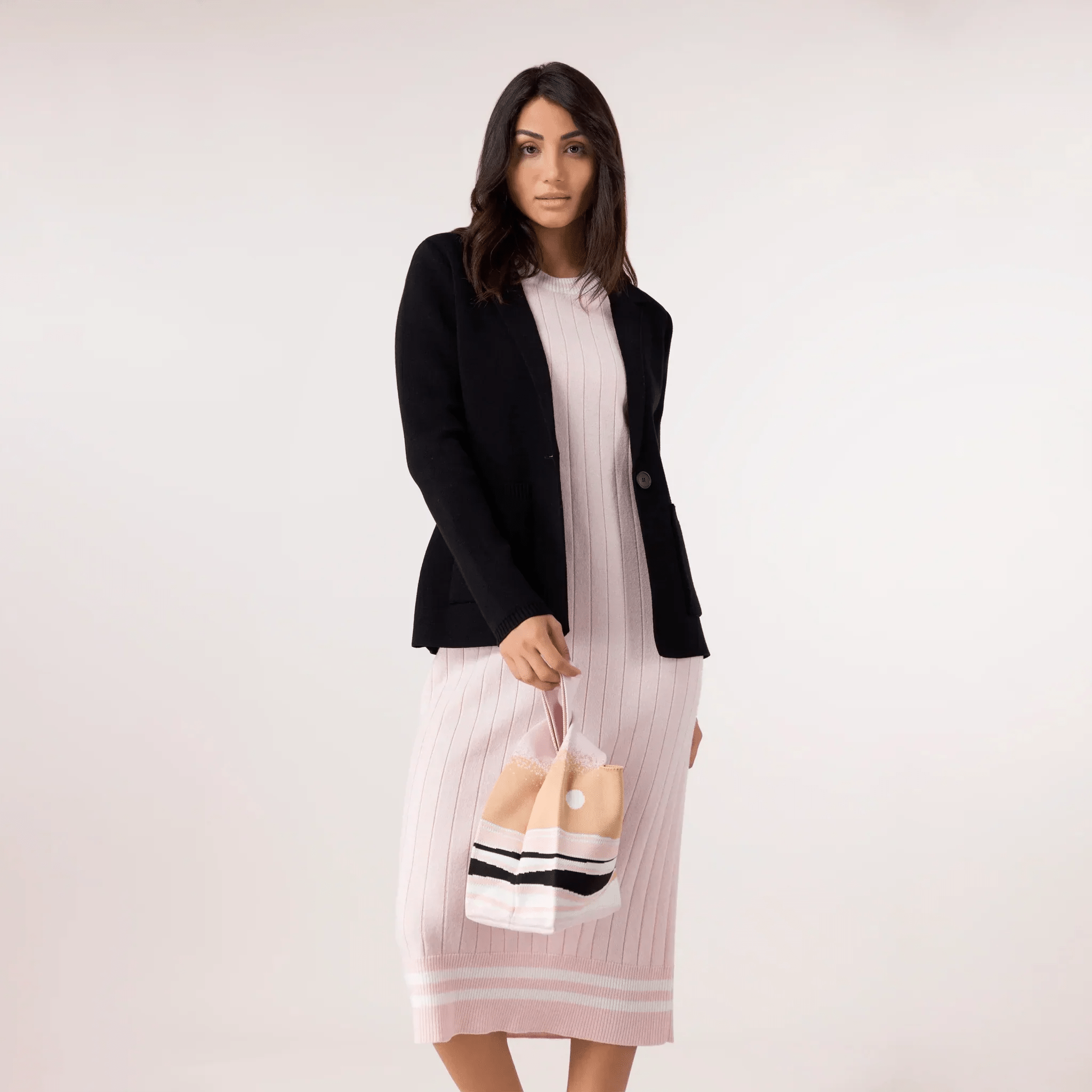 Knitted Blazer - SEASONAL BLACK