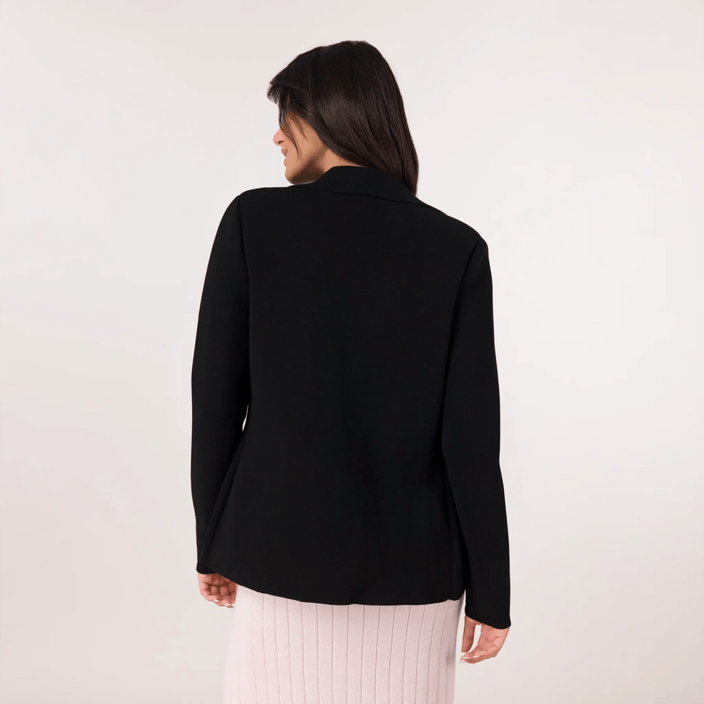 Knitted Blazer - SEASONAL BLACK