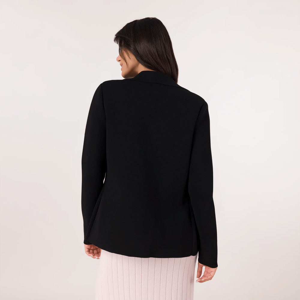 Knitted Blazer - SEASONAL BLACK
