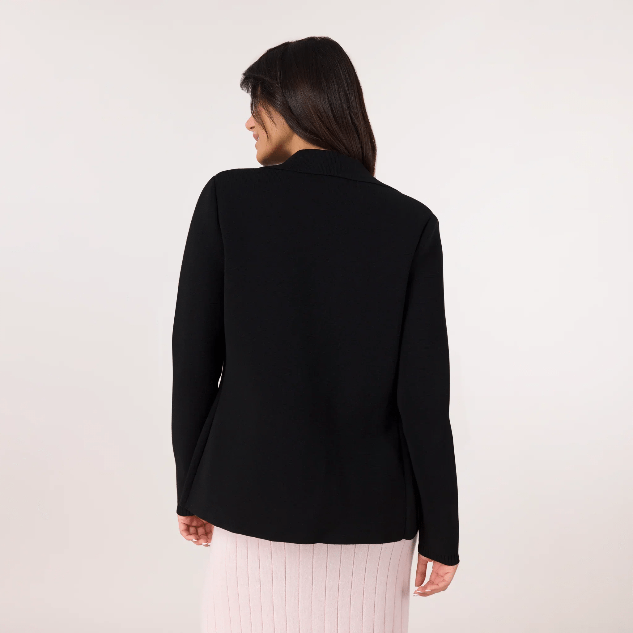 Knitted Blazer - SEASONAL BLACK