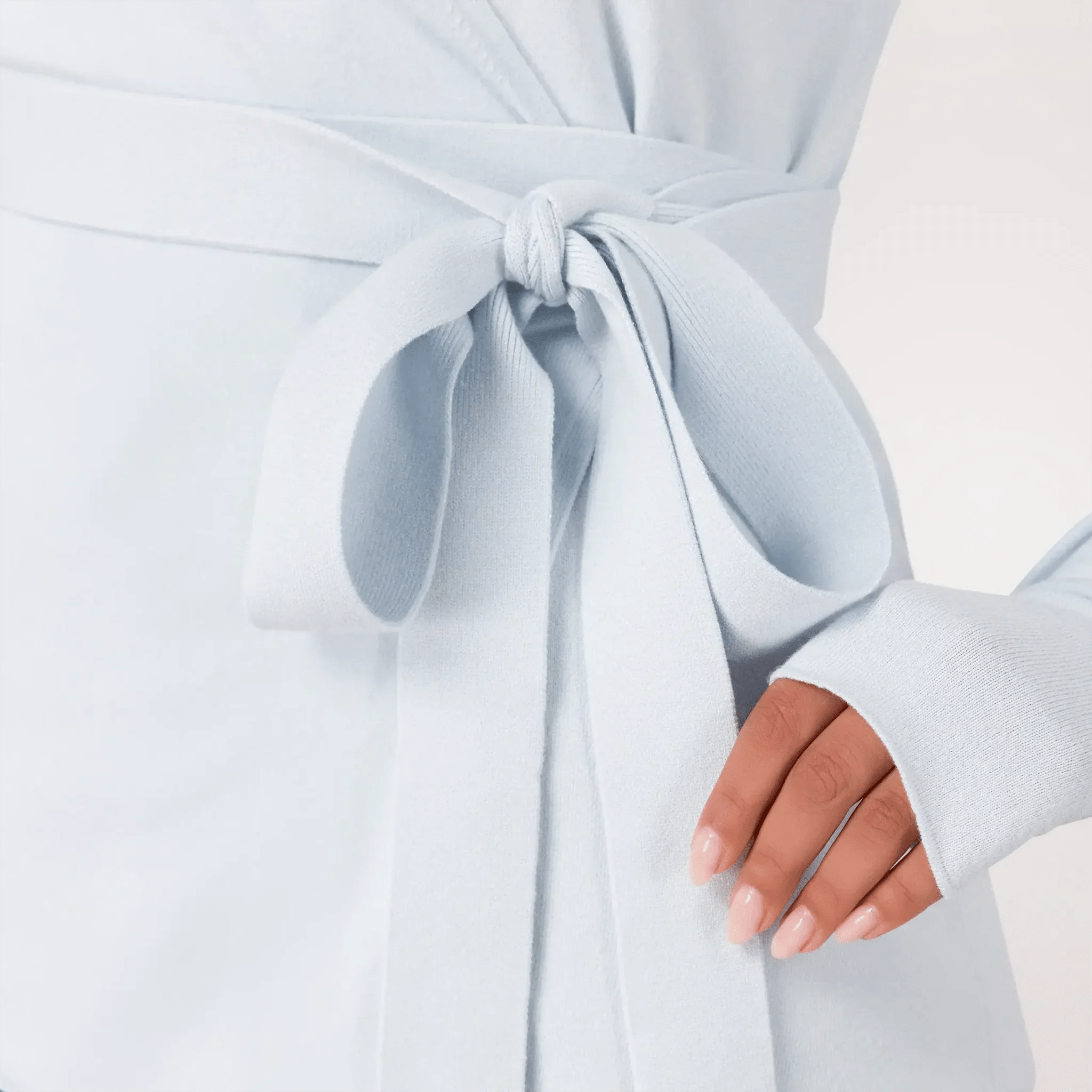 Ballerina Wrap Sweater - CORE LIGHT BLUE