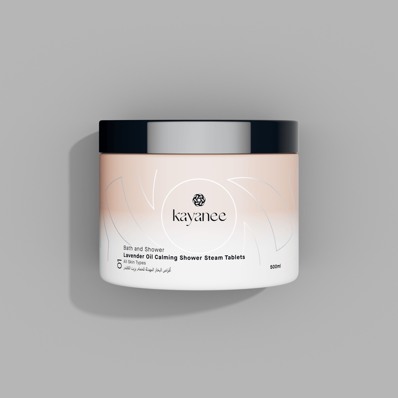 Lavender oil calming shower steam tablets - 500 ml - أقراص بخار الاستحمام المهدئة بزيت اللافندر - 500 مل