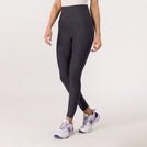 Charcoal leggings with high waist and stretch fit - بنطال ليقنز باللون الفحمي بخصر مرتفع وقصة مرنة