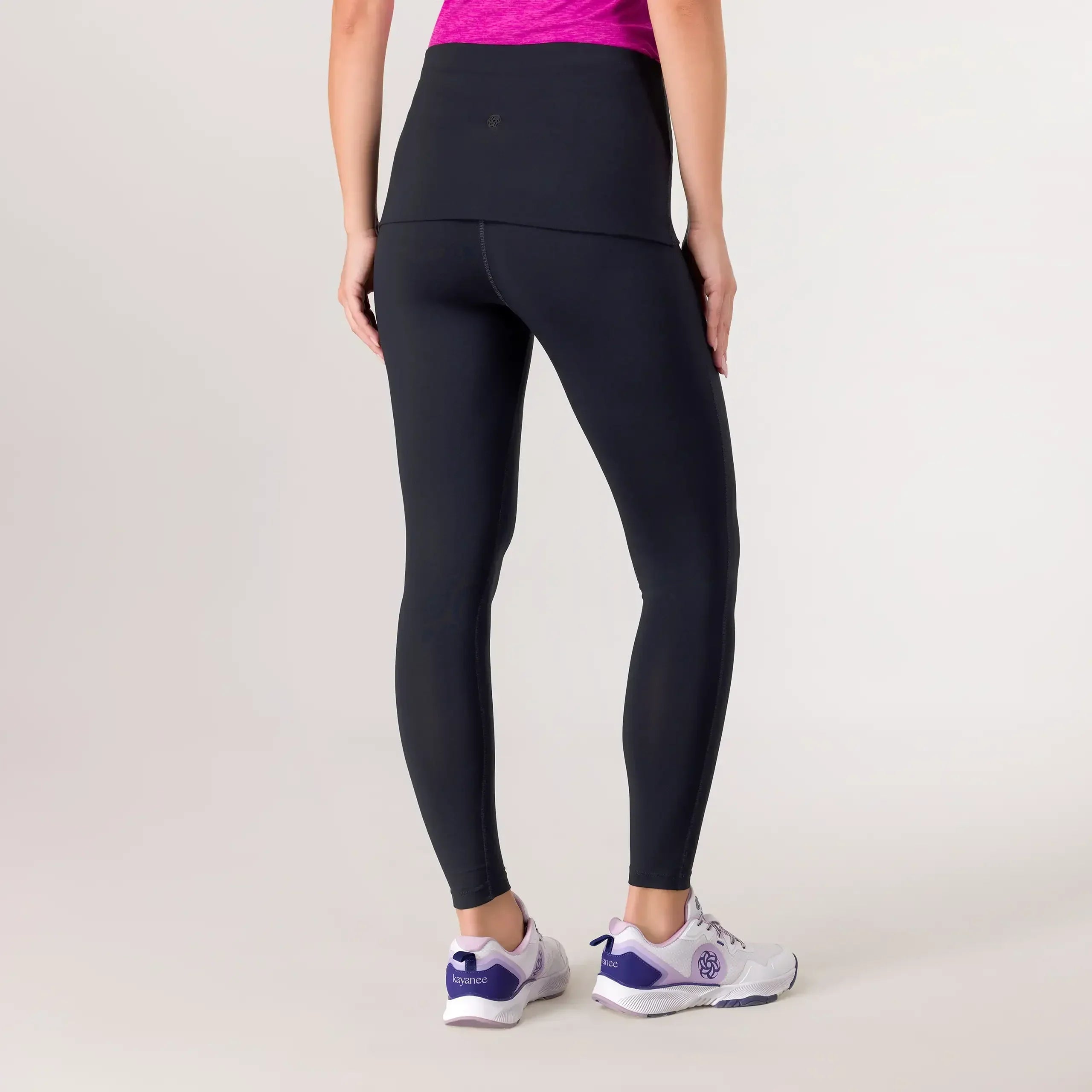 Rhythm Fold-over Legging - KDF BLACK