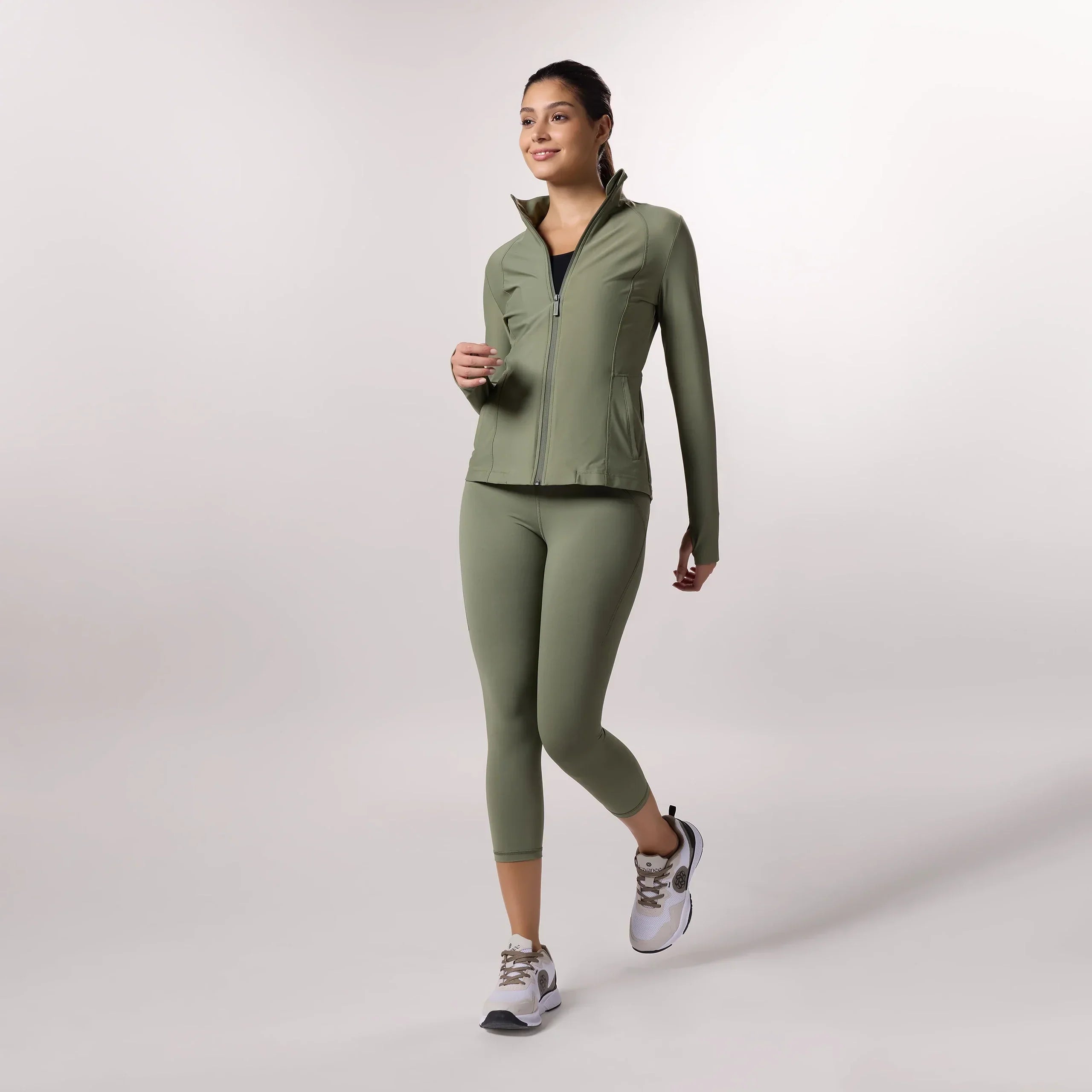 Freestyle Cropped Legging - CORE MUSK GREEN