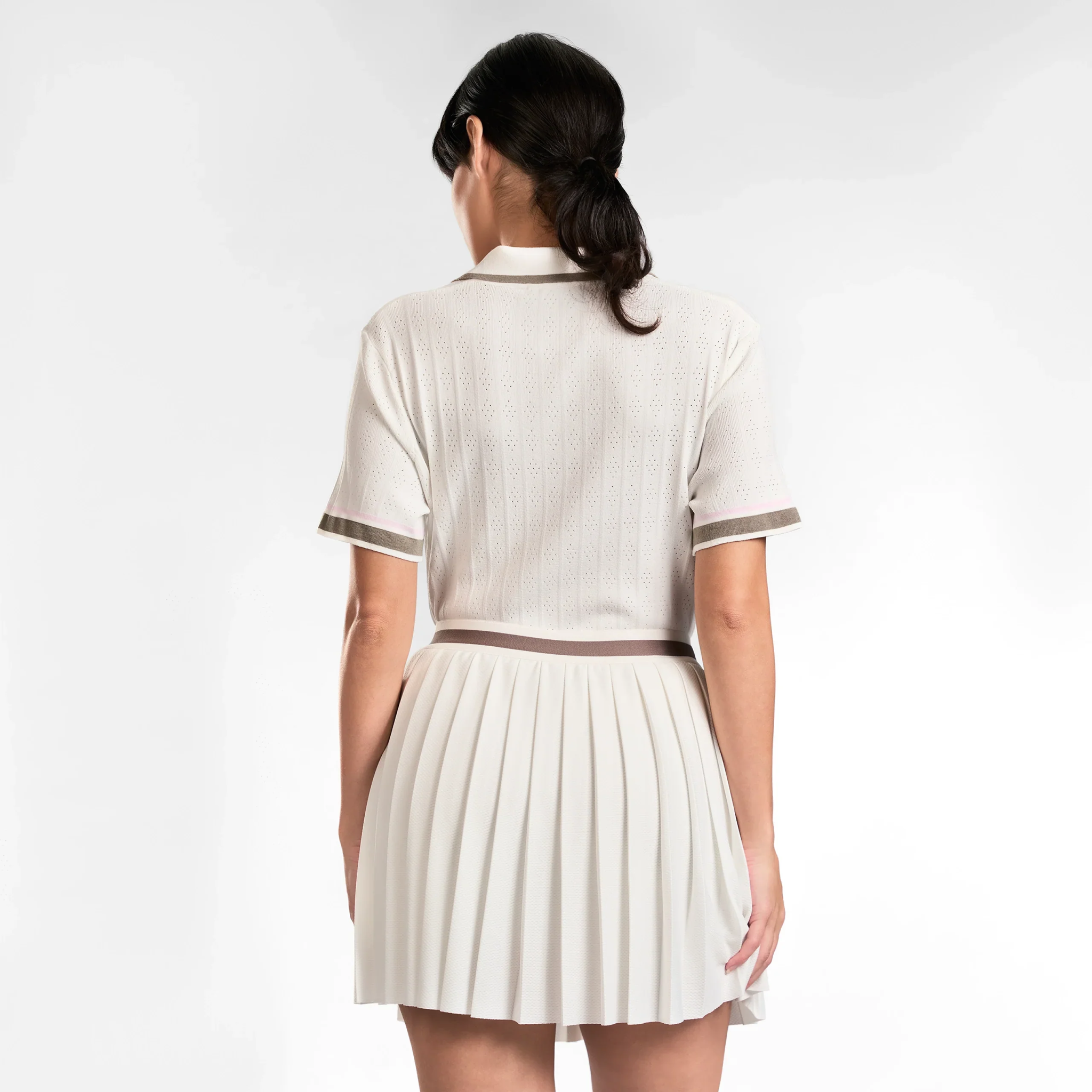 Lightweight Pleated Skirt - SEASONAL WHITE