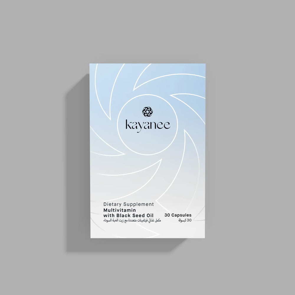 Multivitamin with Black Seed Oil that contains 30 capsules - مكمل غذائي فيتامينات متعددة مع زيت حبة البركة يحتوي على 30 كبسولة
