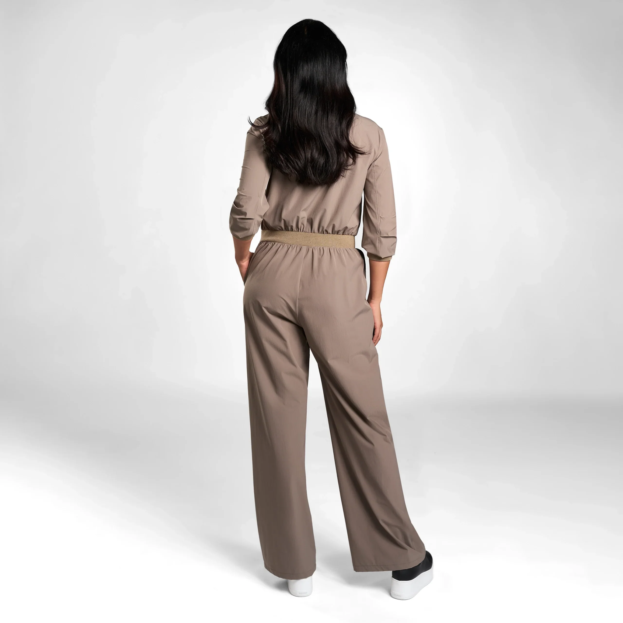 Nylon Jumpsuit - SEASONAL OLIVE