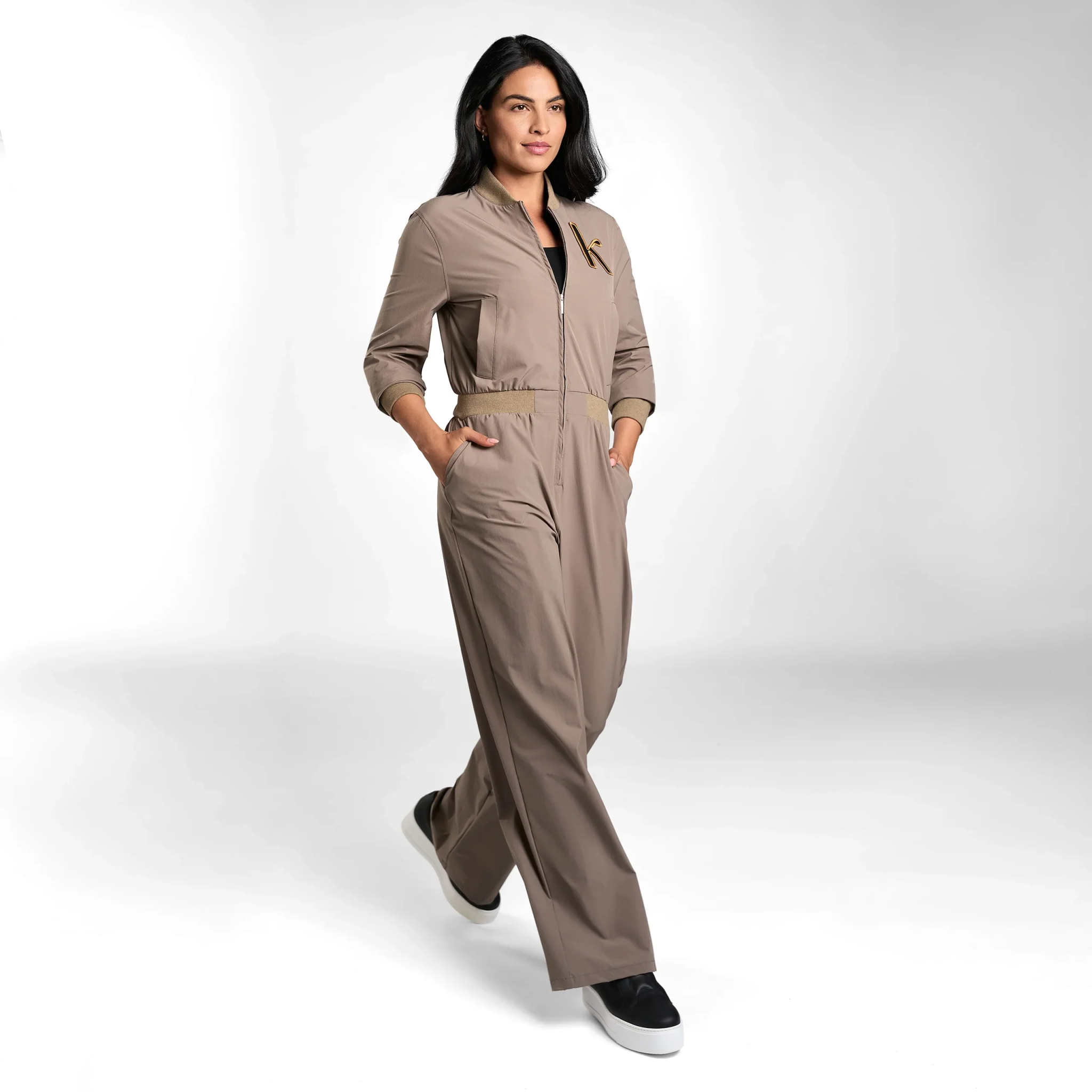 Nylon Jumpsuit - SEASONAL OLIVE