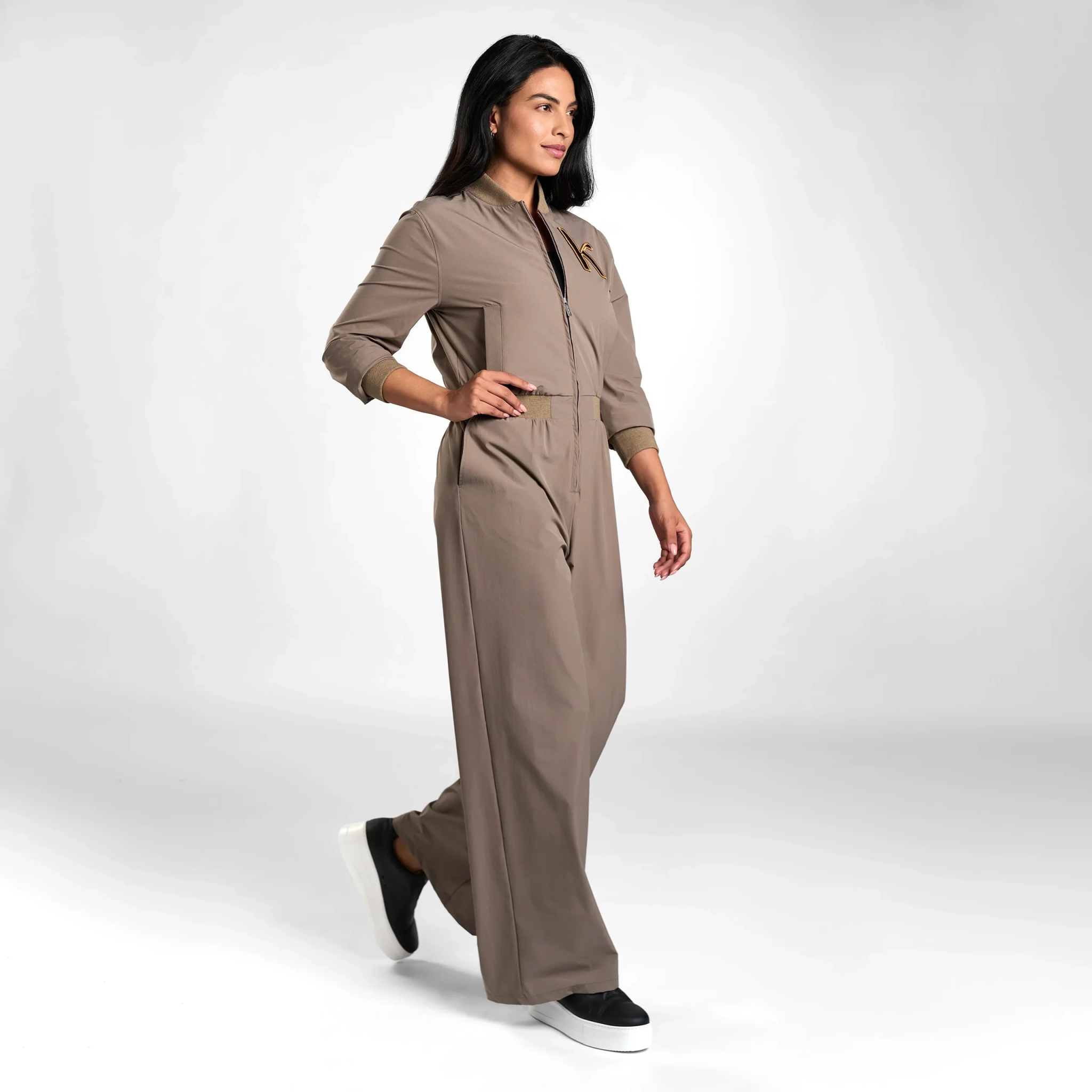 Nylon Jumpsuit - SEASONAL OLIVE