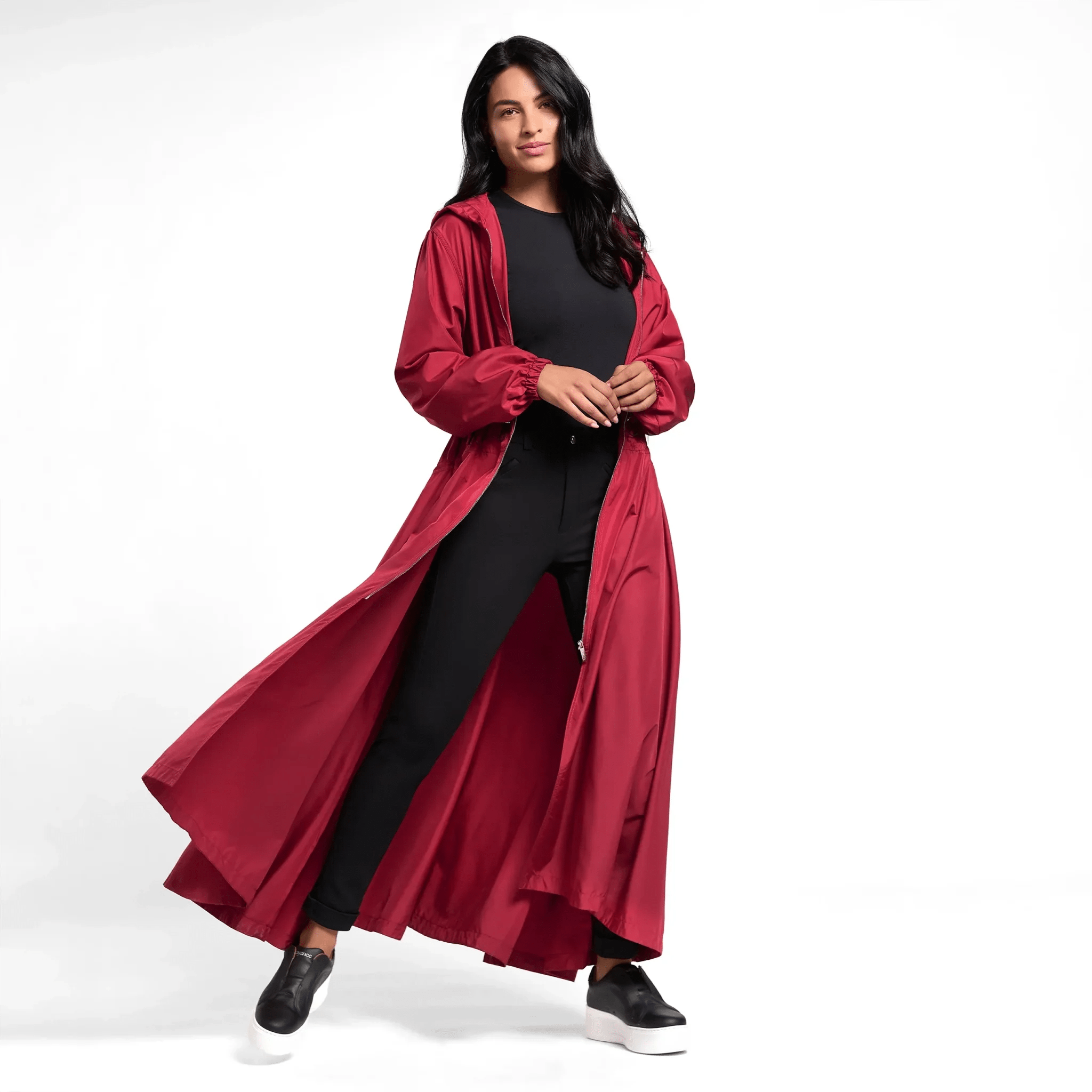 Hooded Parka - SEASONAL DARK RED