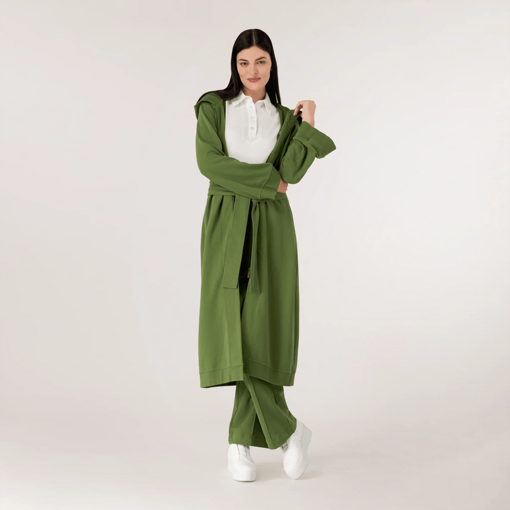 Good To Go Abaya - CORE DARK MUSK GREEN