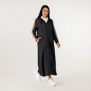 Kayanee Track Abaya - SEASONAL BLACK