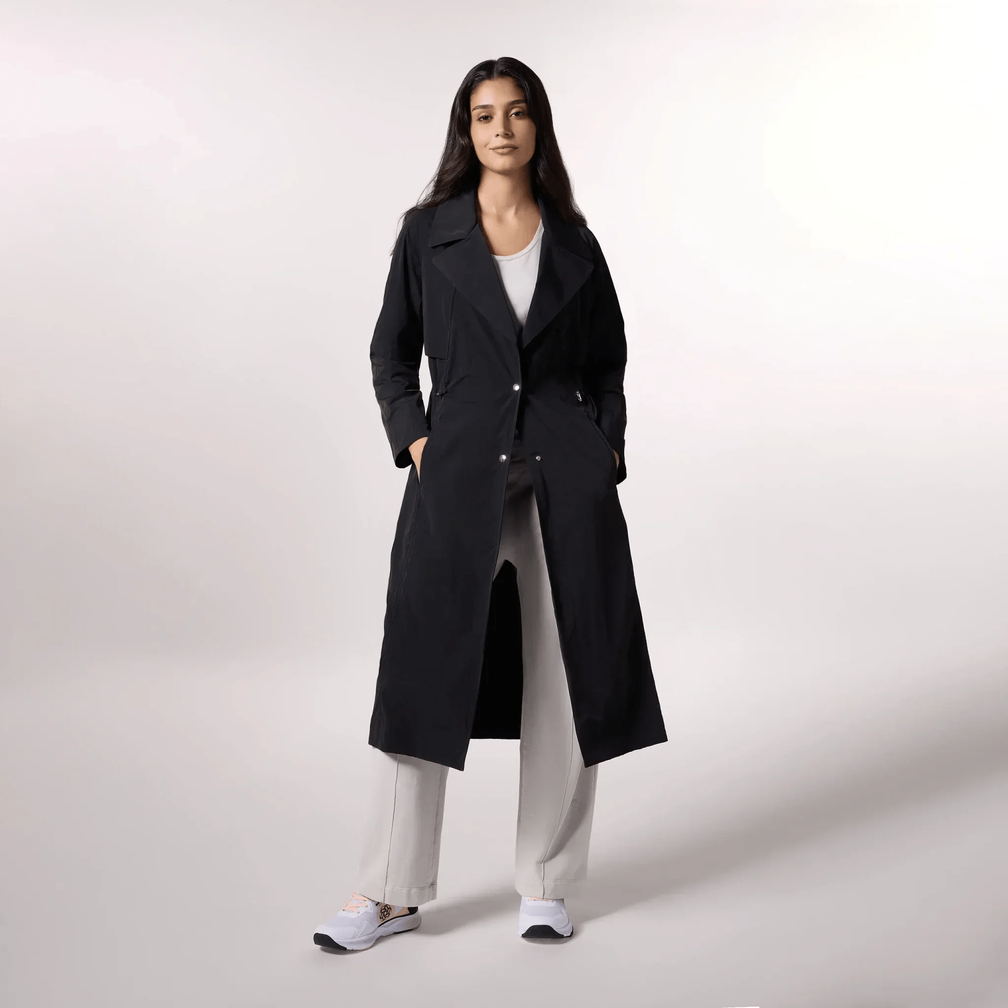 Lightweight Trench Coat - SEASONAL BLACK