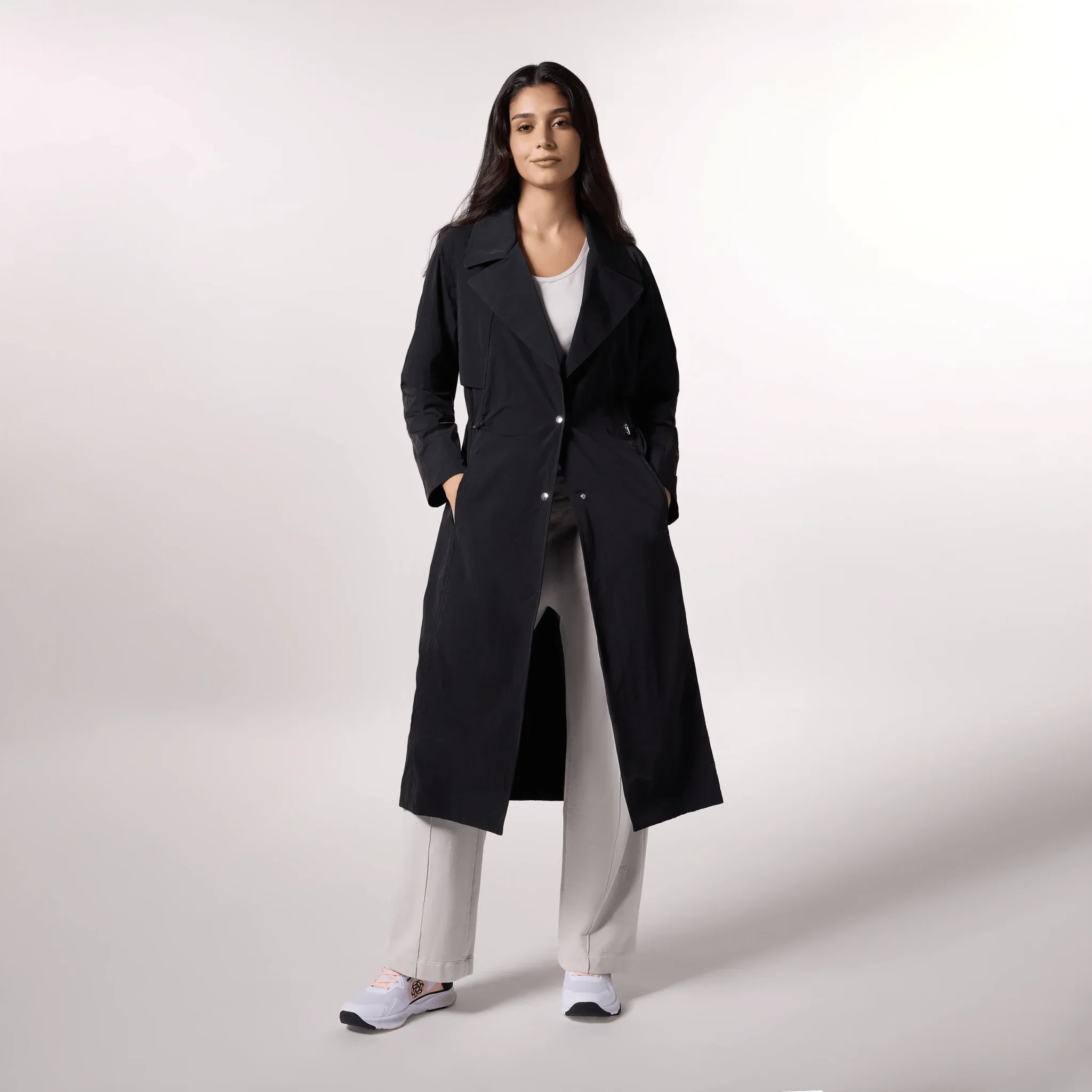 Lightweight Trench Coat - SEASONAL BLACK