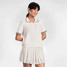 Pointelle Polo - SEASONAL WHITE