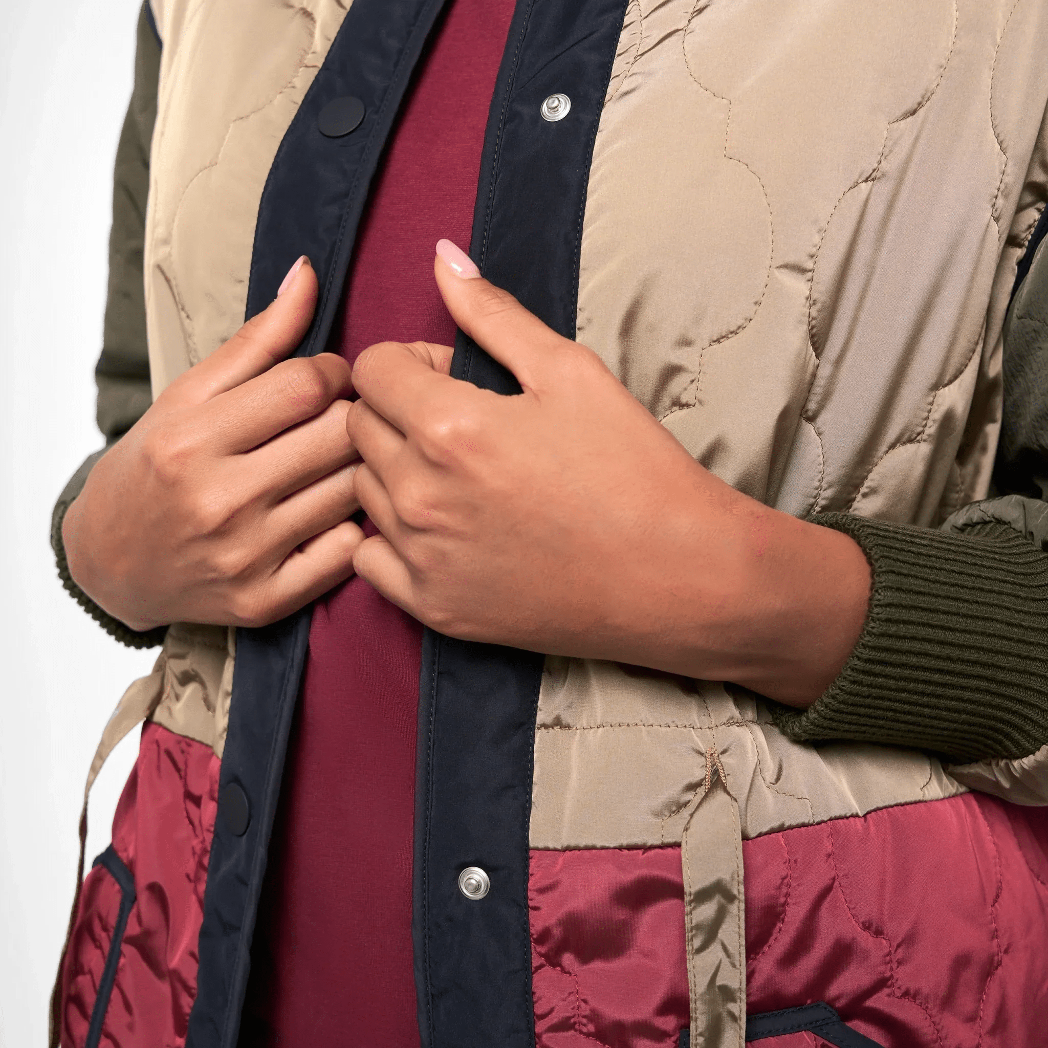 Quilted Maxi Coat - SEASONAL MULTICOLOR
