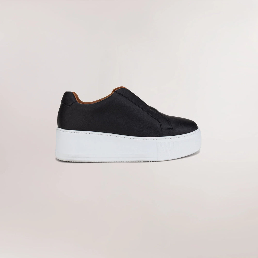 Slip-on Wedge Vegan Walkers - CORE BLACK