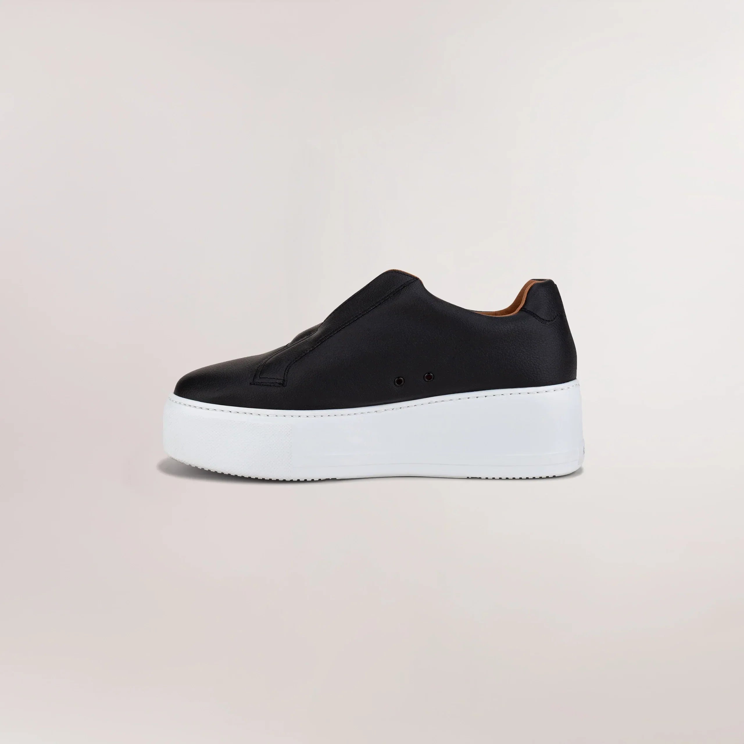 Slip-on Wedge Vegan Walkers - CORE BLACK