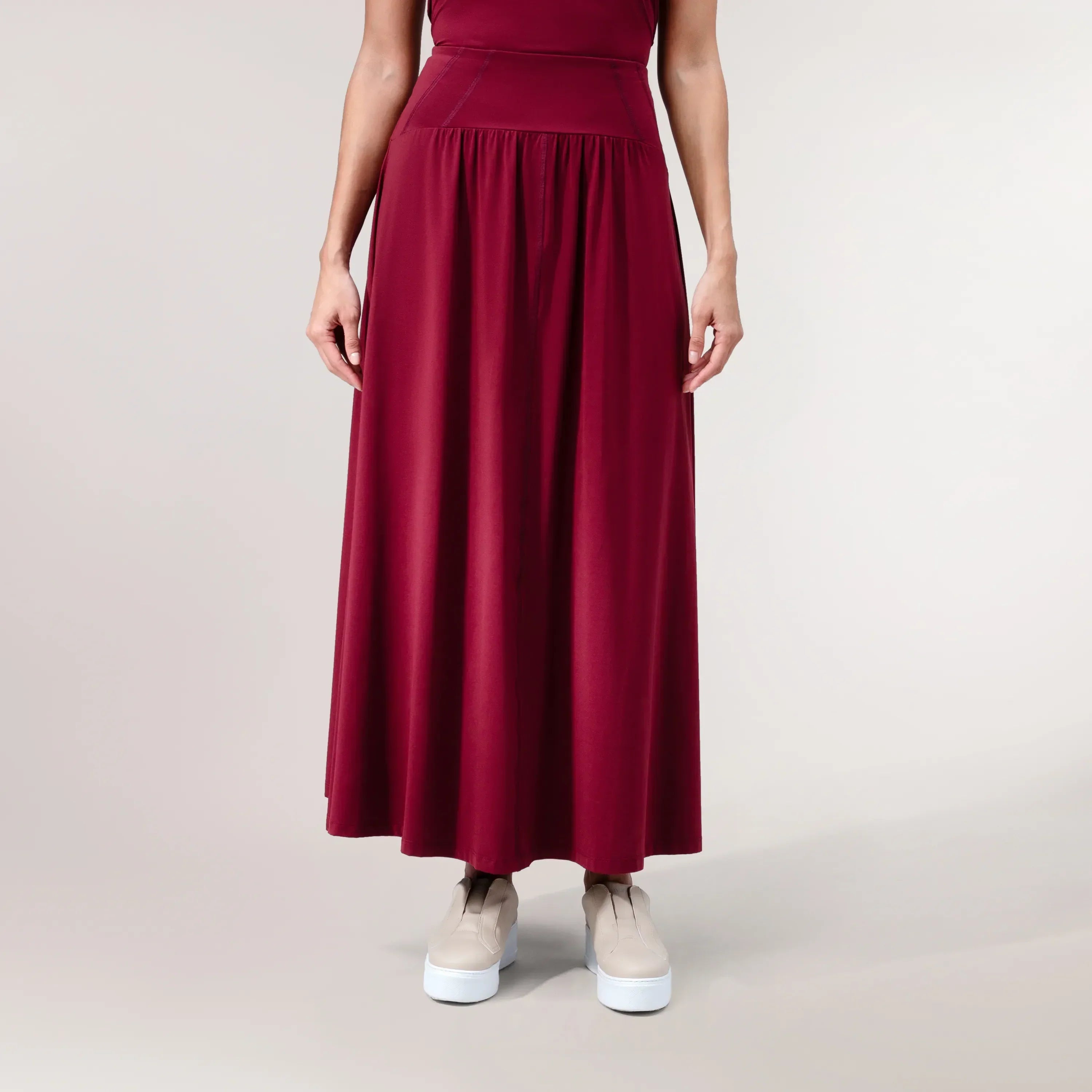 Flow Jersey Techno Skirt - CORE GRAPE RED