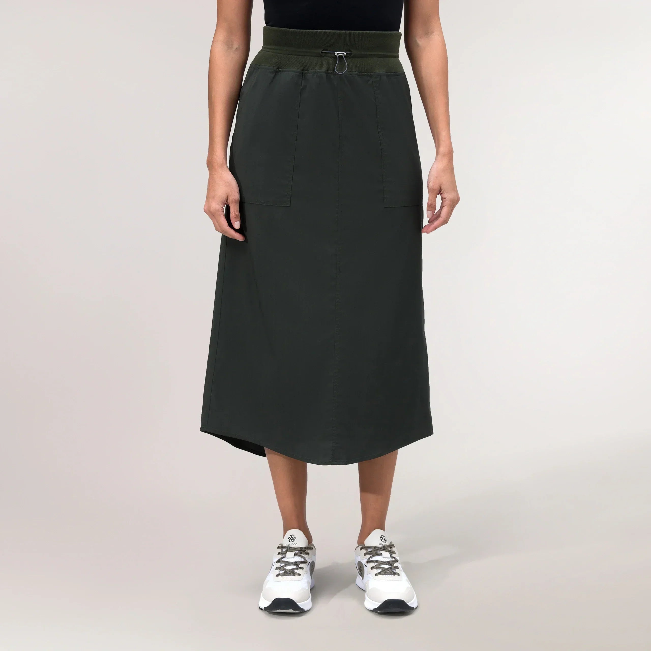 Rainforest cargo skirt with flap pockets and zip - تنورة كارغو رينفورست مع جيوب بغطاء وسحاب